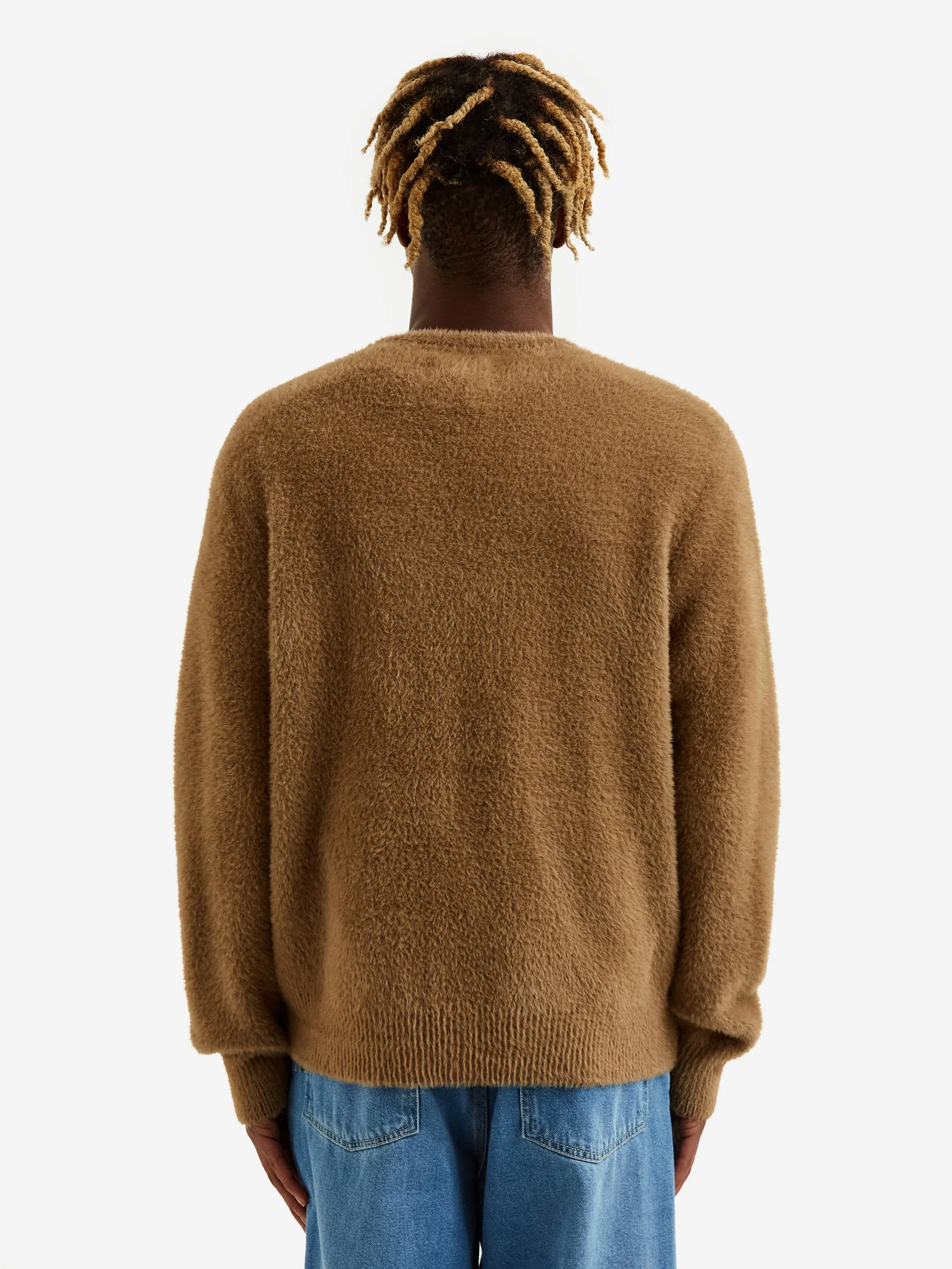 Stussy Shaggy Cardigan - Taupe - Image 9