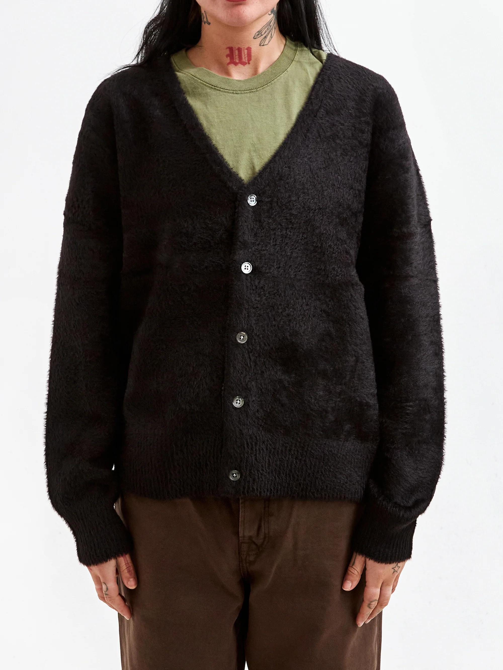 Stussy Shaggy Cardigan W - Black