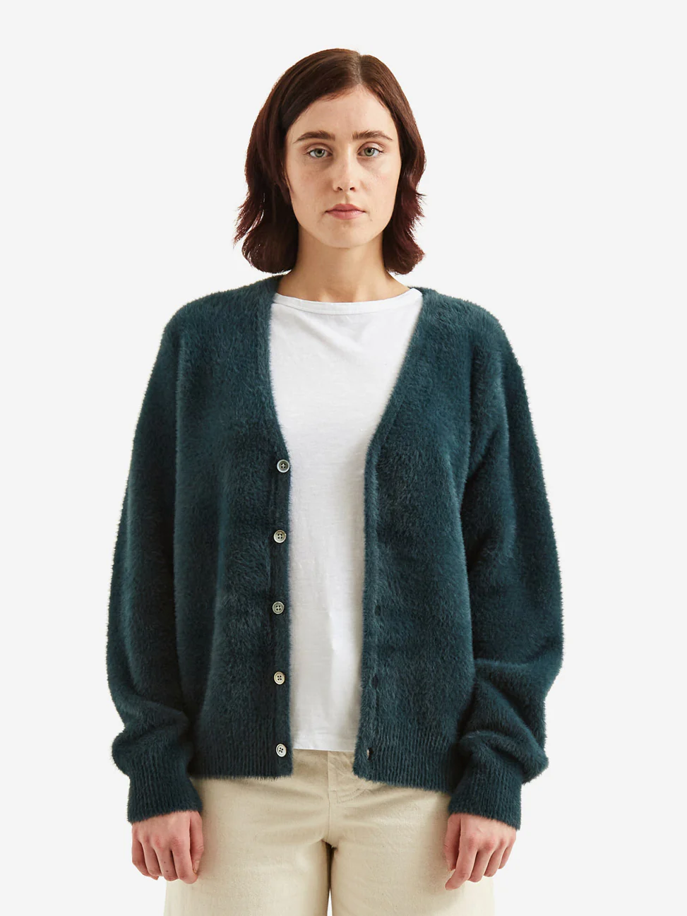 Stussy Shaggy Cardigan W - Dark Green