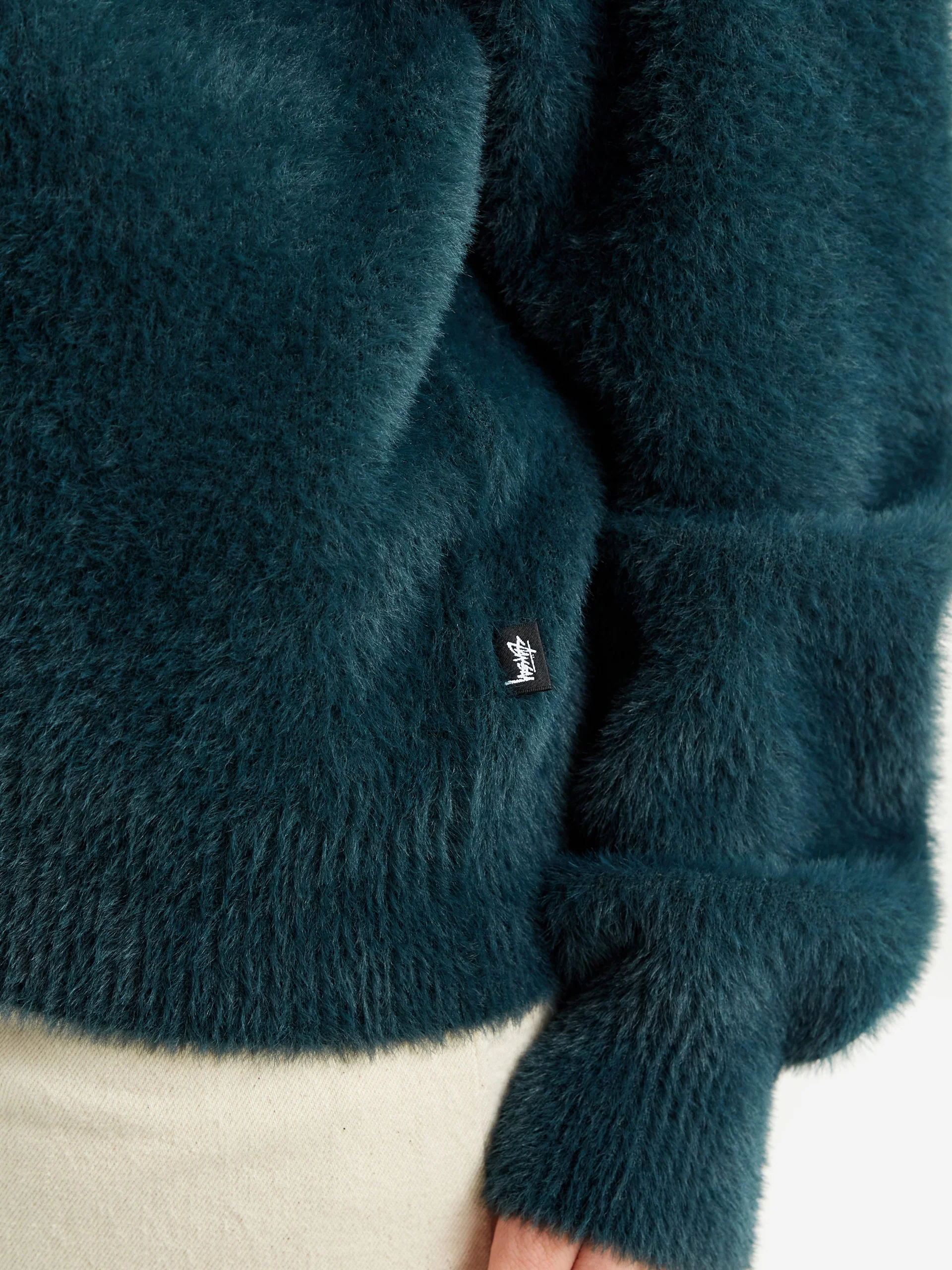 Stussy Shaggy Cardigan W - Dark Green - Image 5