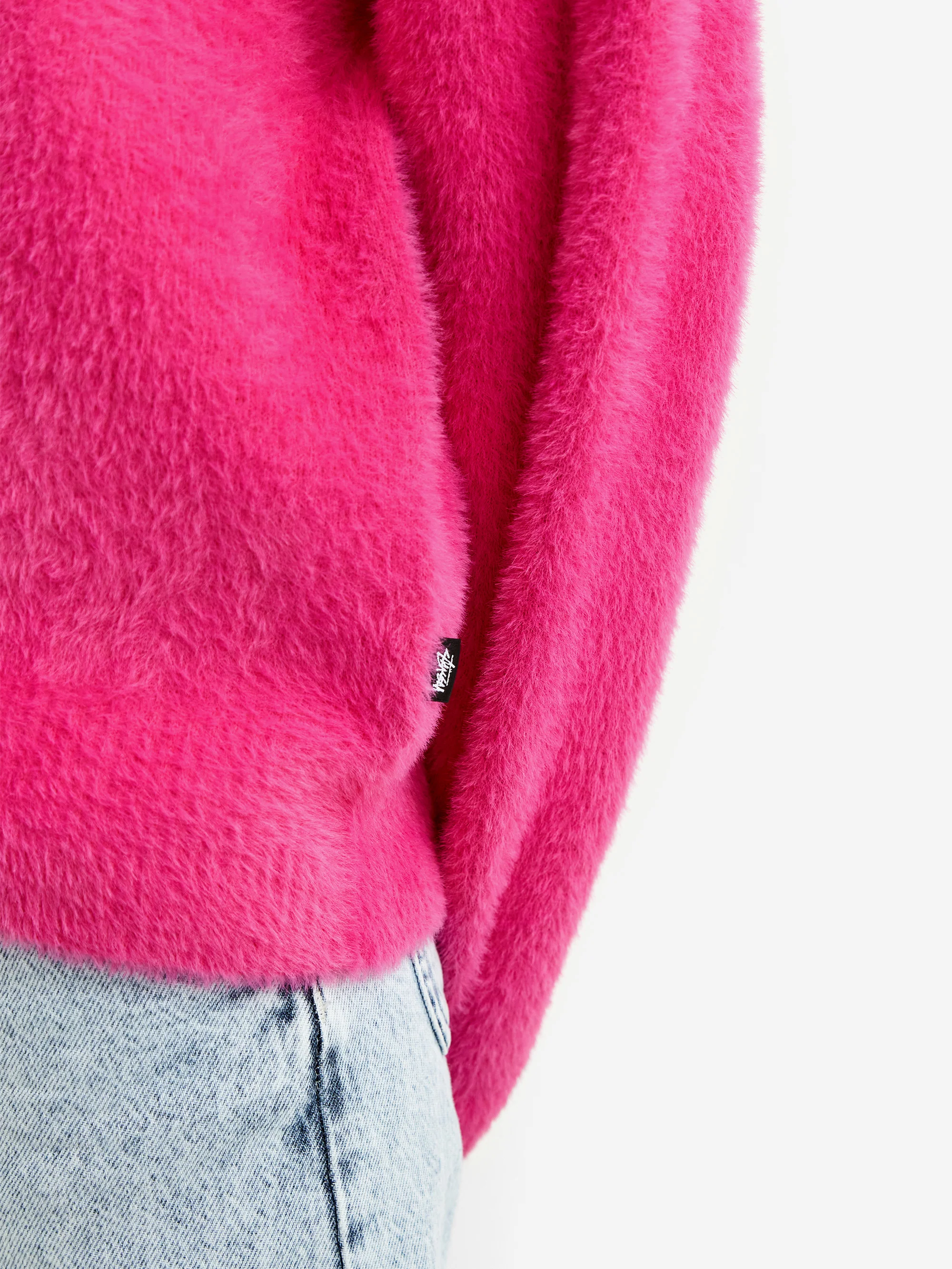 Stussy Shaggy Cardigan W - Fuchsia - Image 4