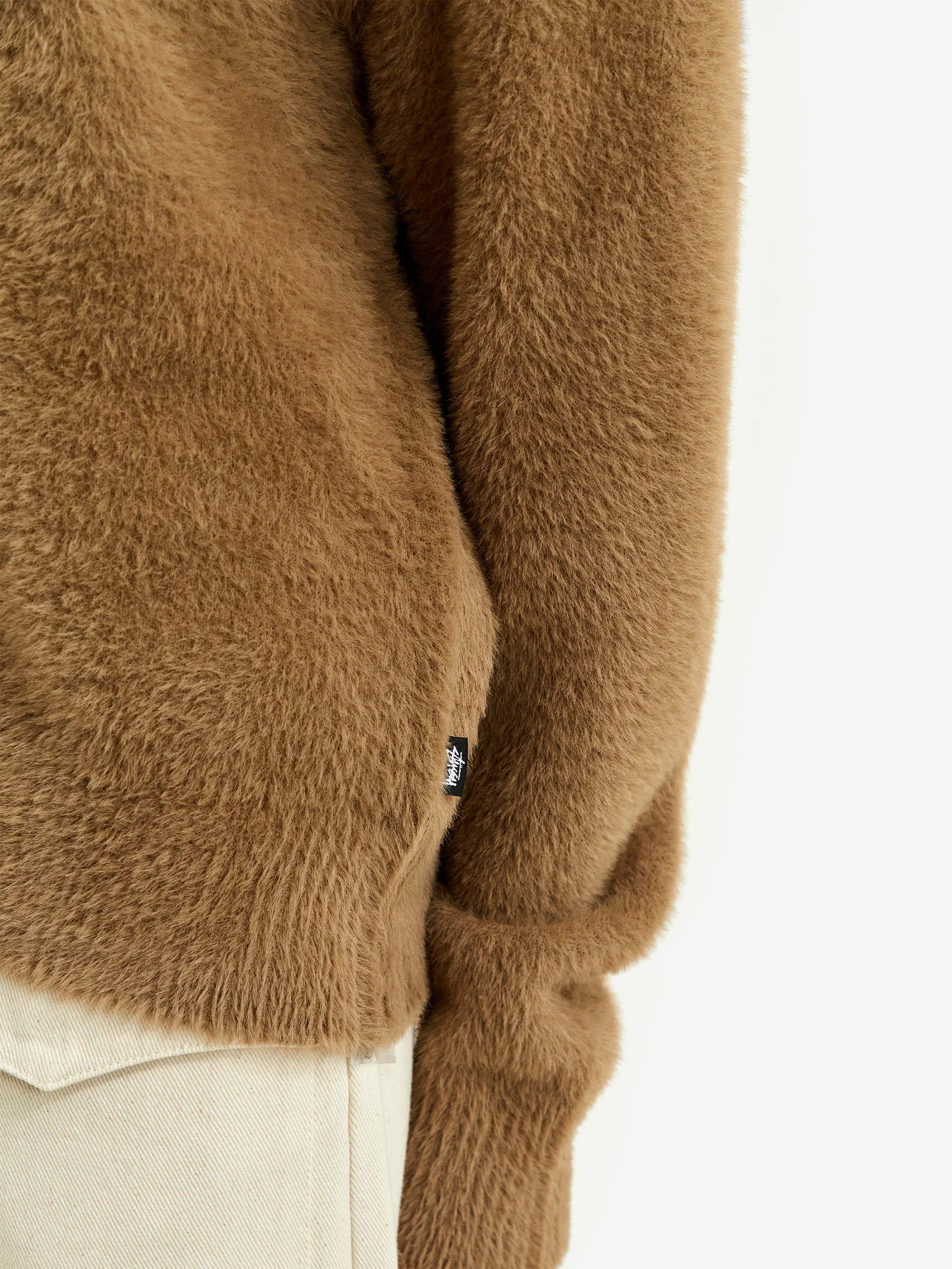 Stussy Shaggy Cardigan W - Taupe - Image 3