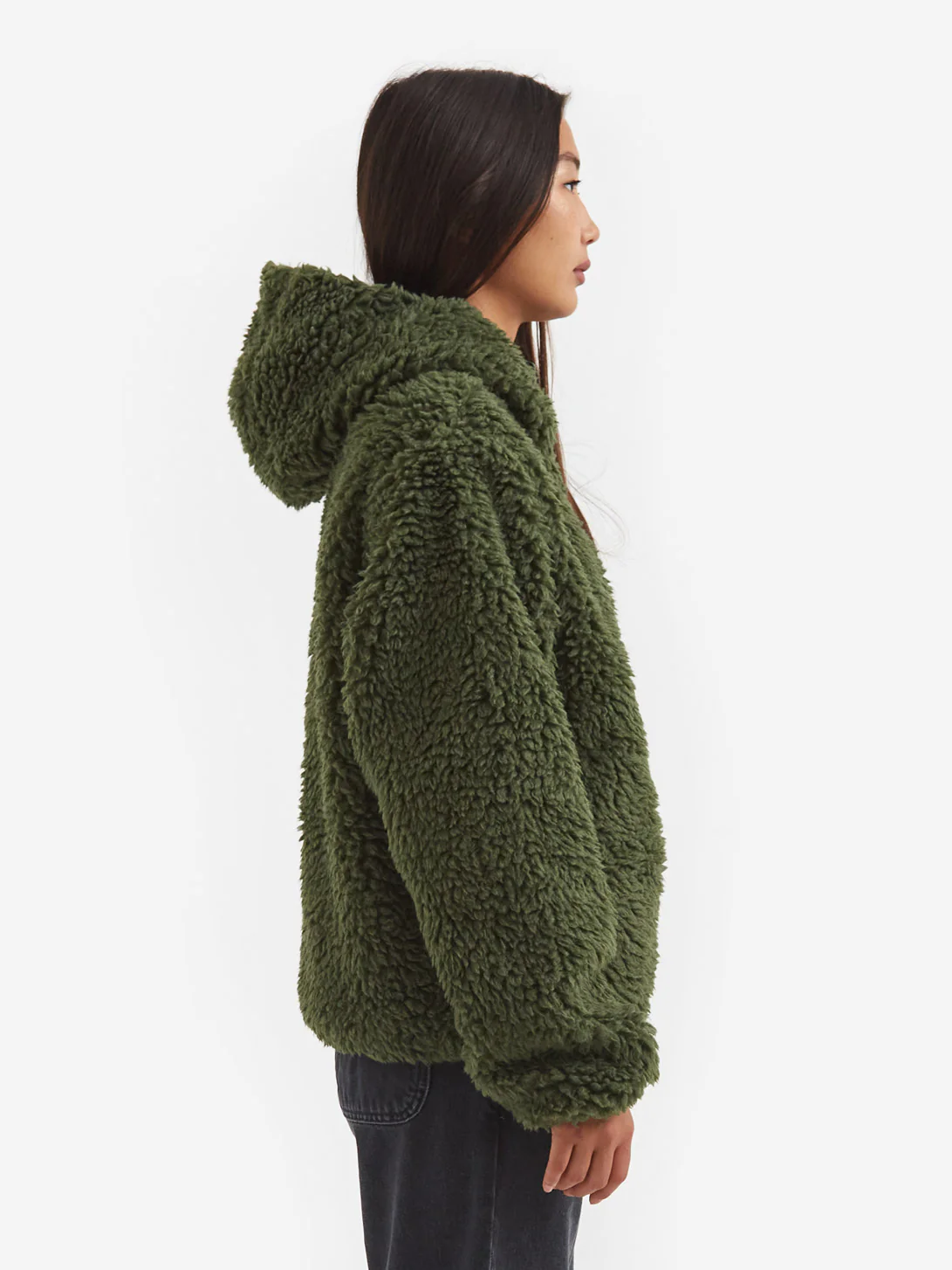 Stussy Sherpa Jacket W - Olive - Image 2