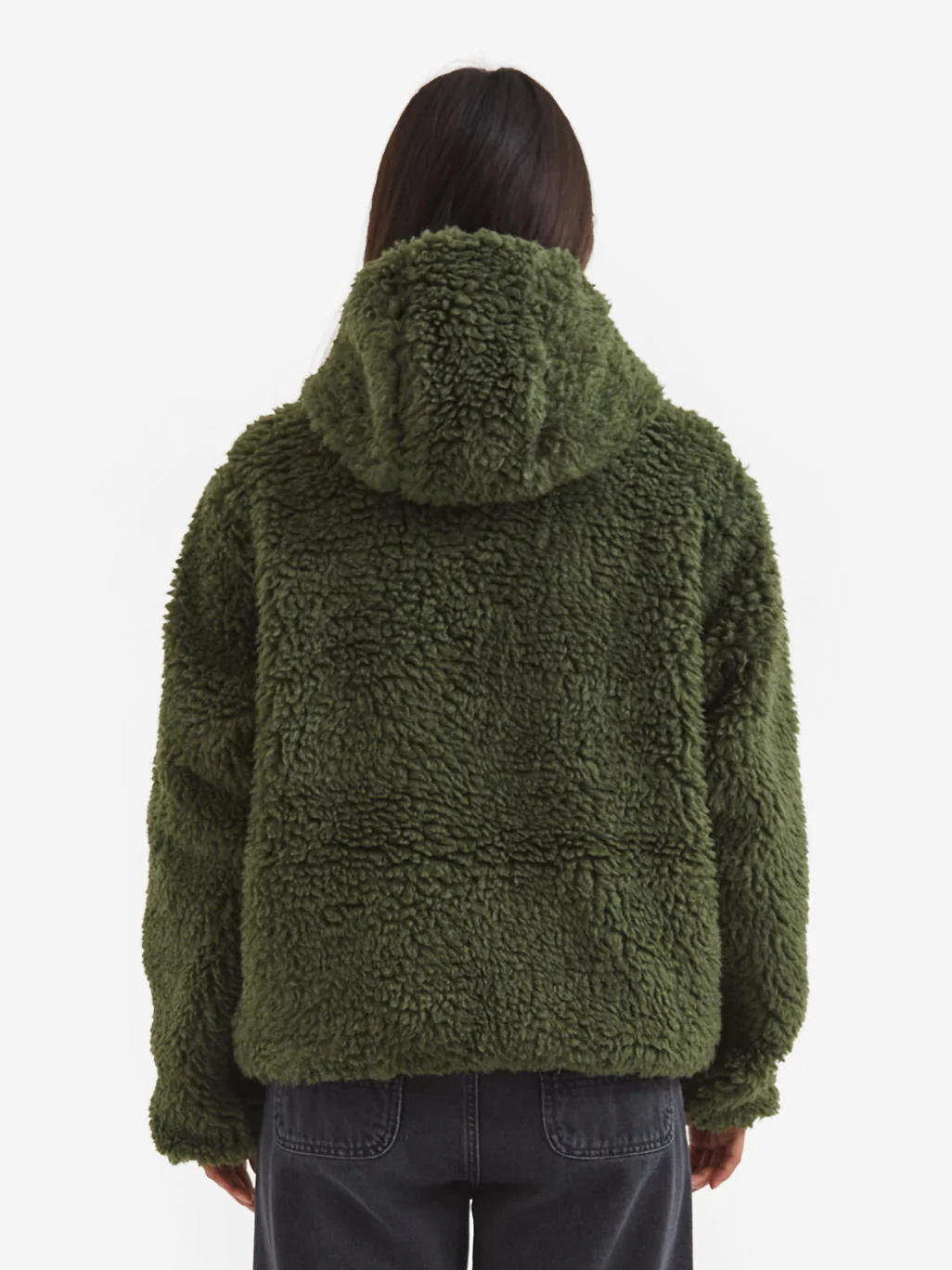 Stussy Sherpa Jacket W - Olive - Image 4