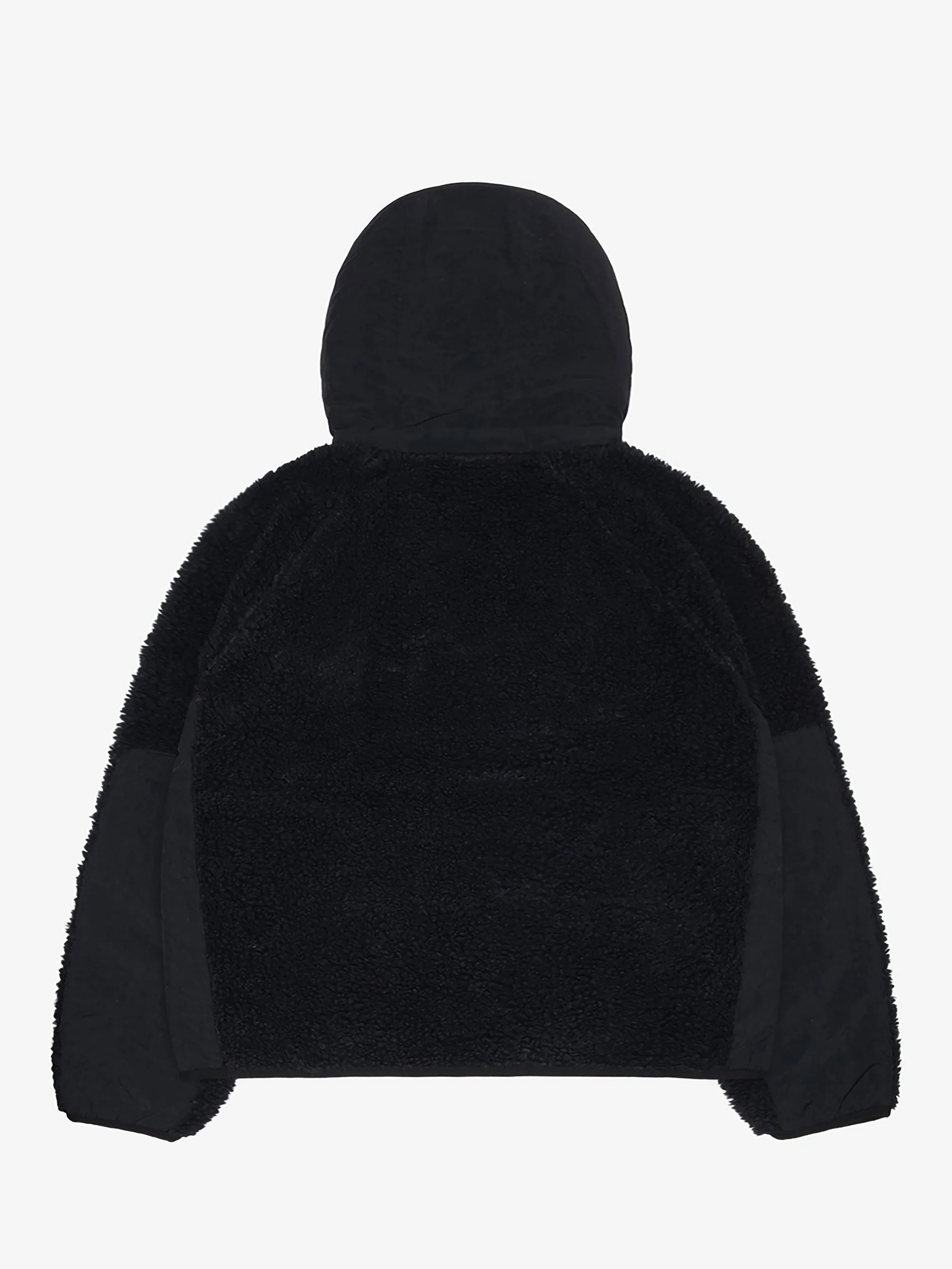 Stüssy Sherpa Paneled Hooded Jacket - Black - Image 2