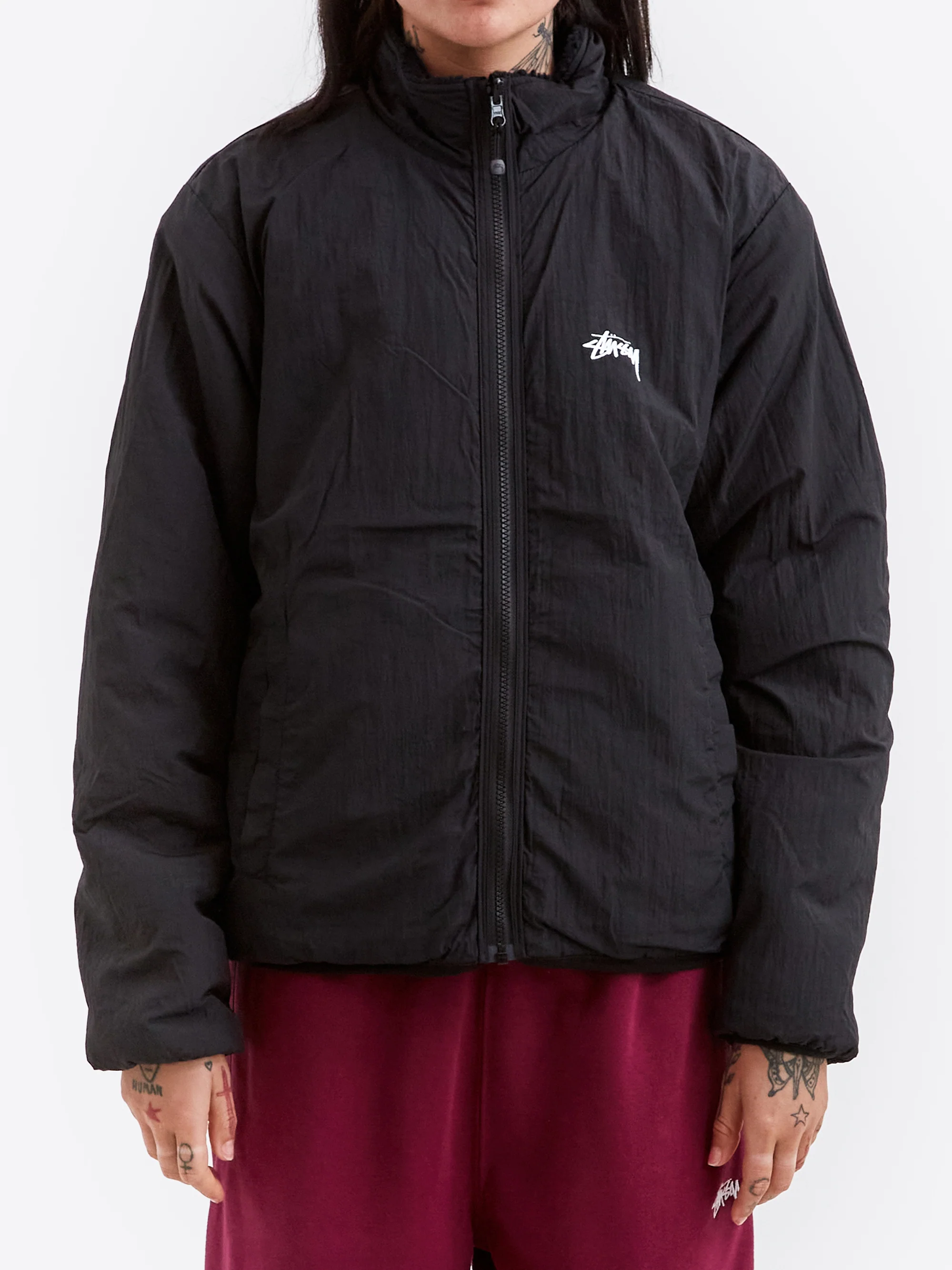 Stussy Sherpa Reversible Jacket W - Black - Image 2