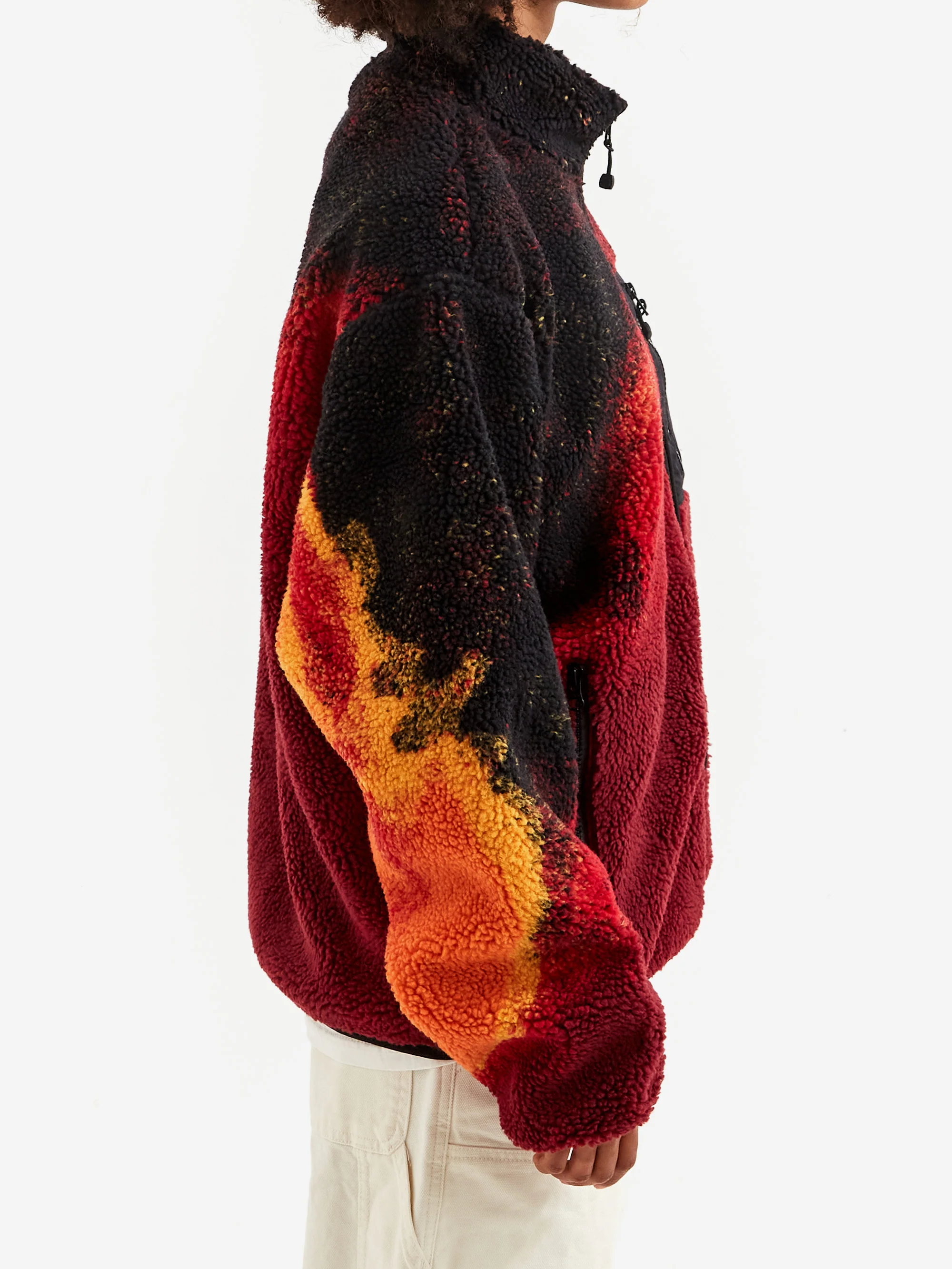 Stussy Sherpa Reversible Jacket W - Lava - Image 4