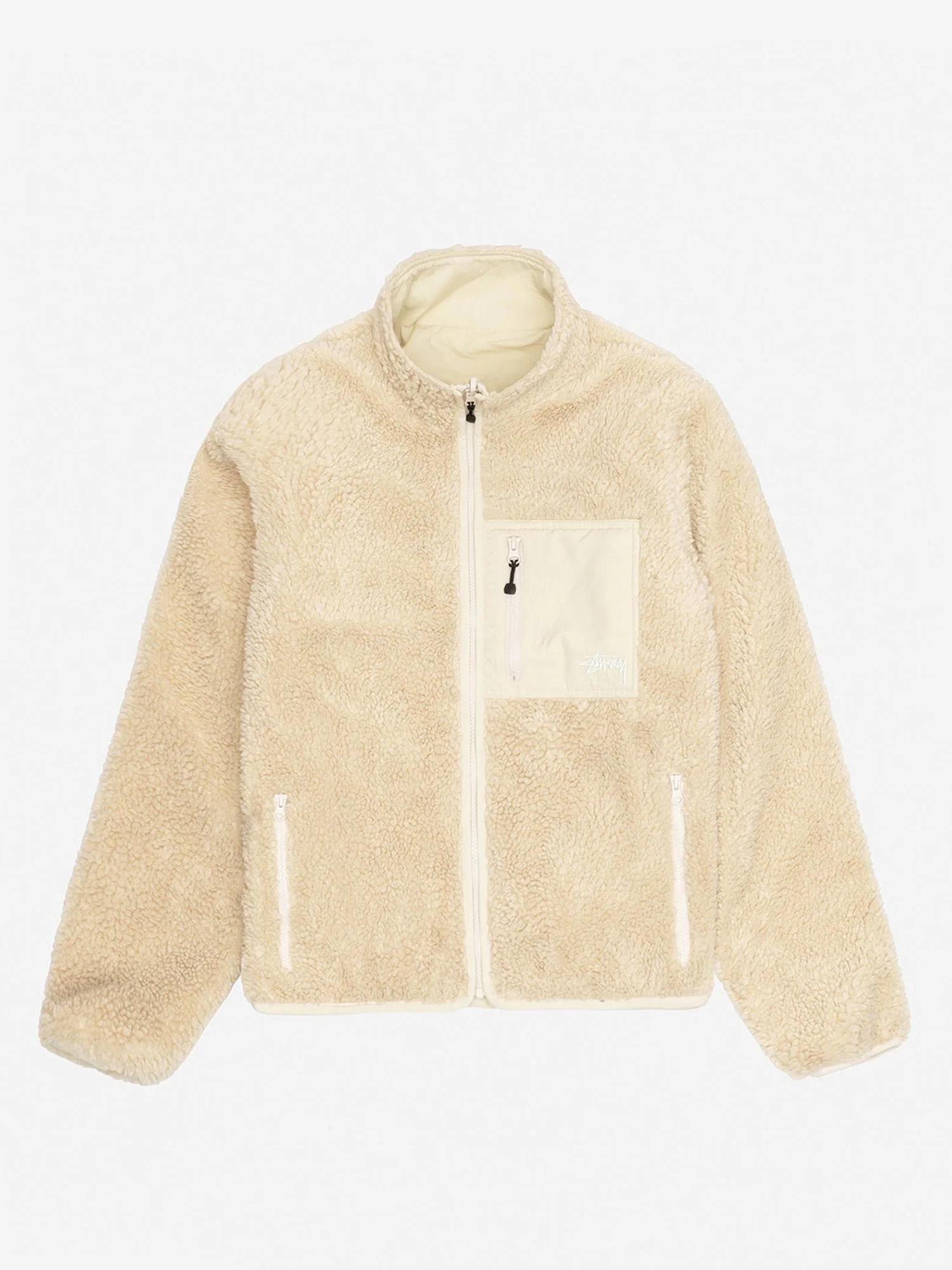 Stussy Sherpa Reversible Jacket W - Natural - Image 5
