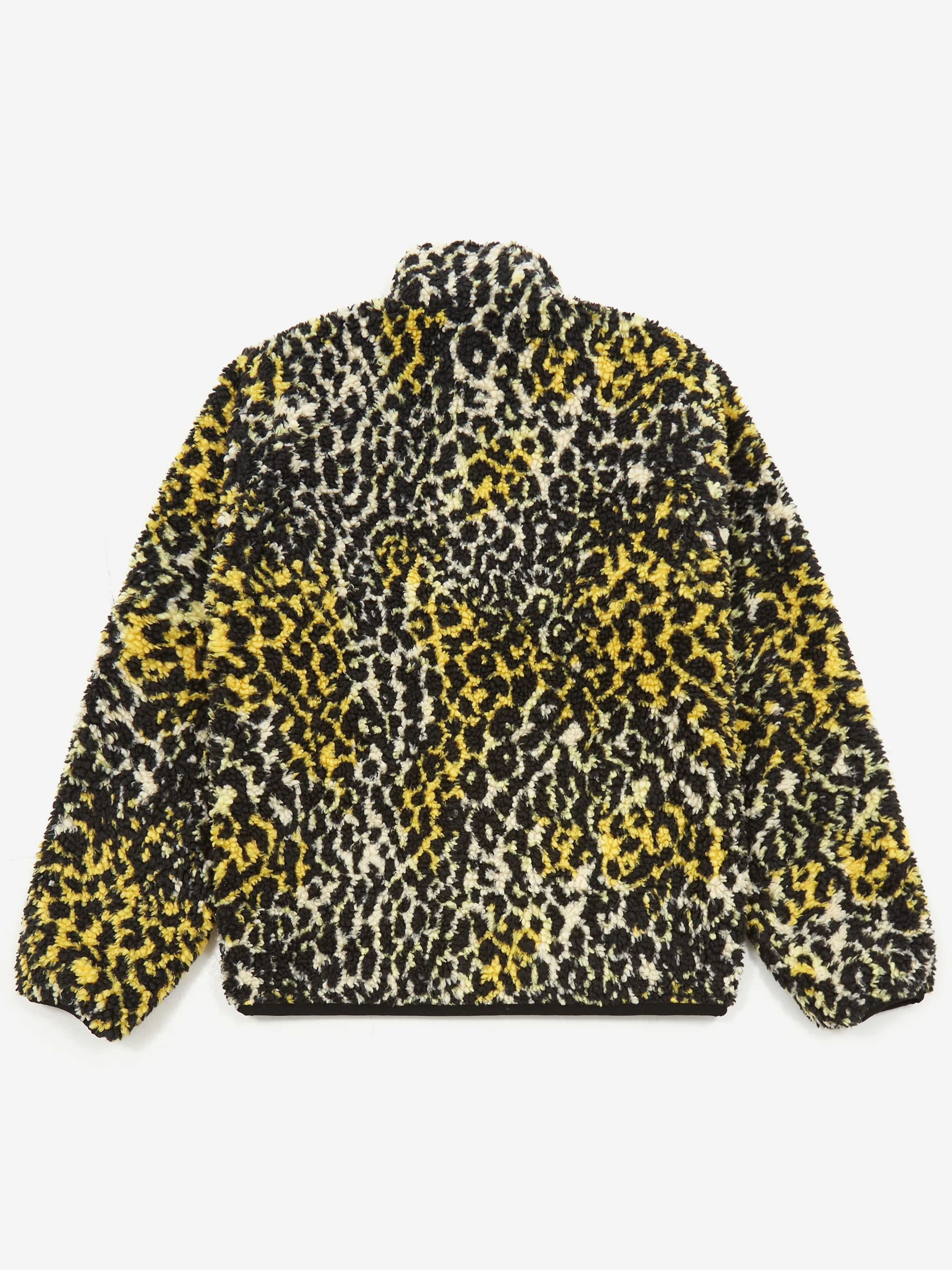 Stussy Sherpa Reversible Jacket W - Yellow Leopard - Image 9