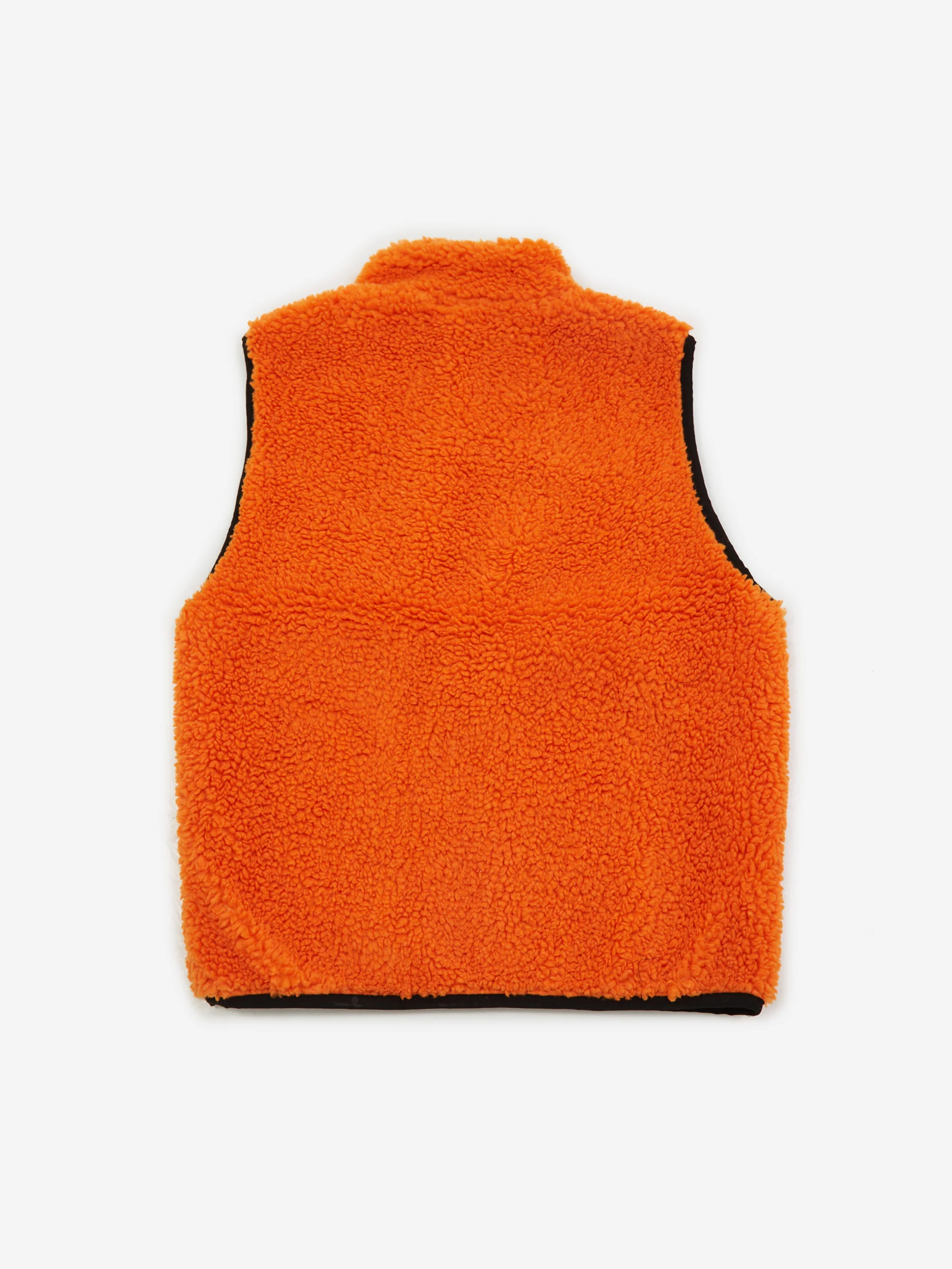 Stussy Sherpa Reversible Vest - Tangerine - Image 6