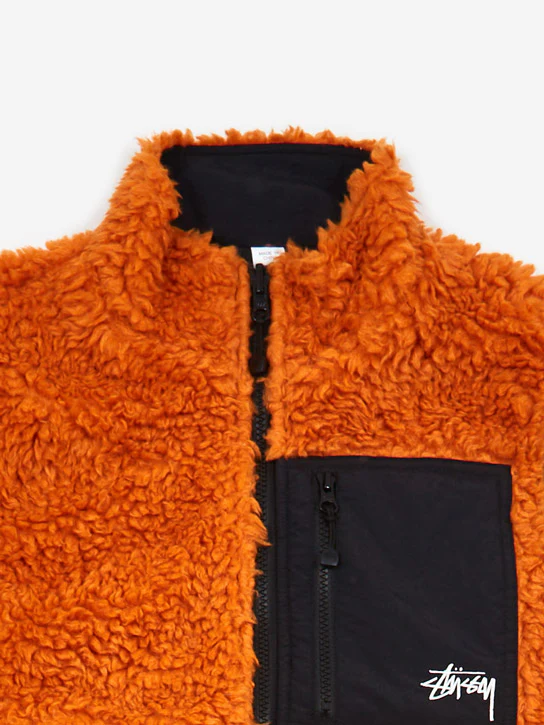 Stussy Sherpa Vest - Orange - Image 10