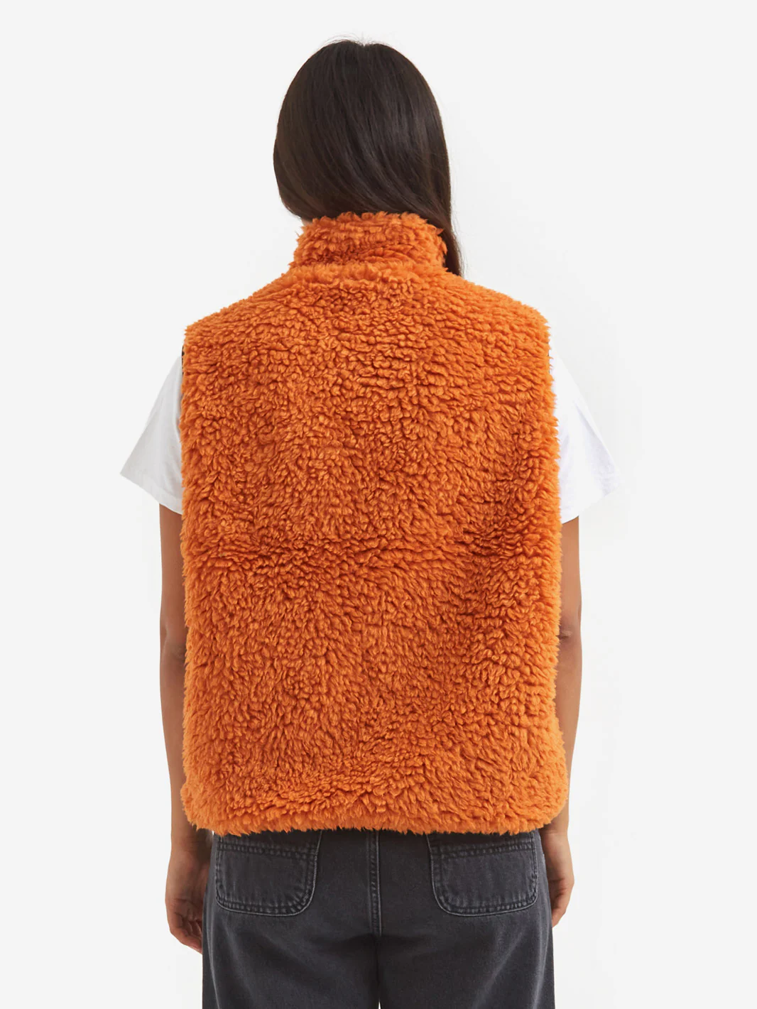 Stussy Sherpa Vest - Orange - Image 4
