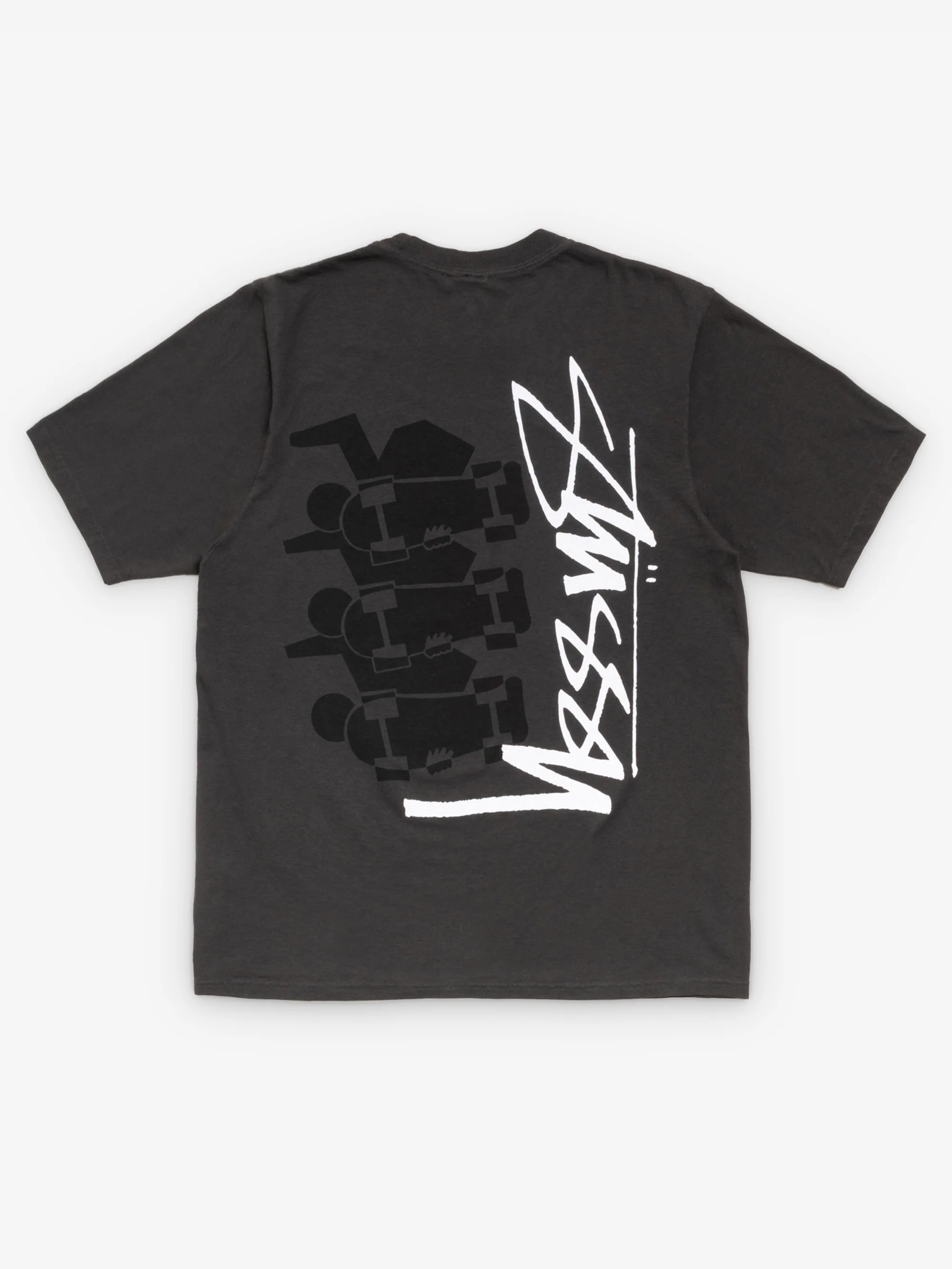 Stussy Skate Stack Pig. Dyed Tee - Faded Black - Image 2