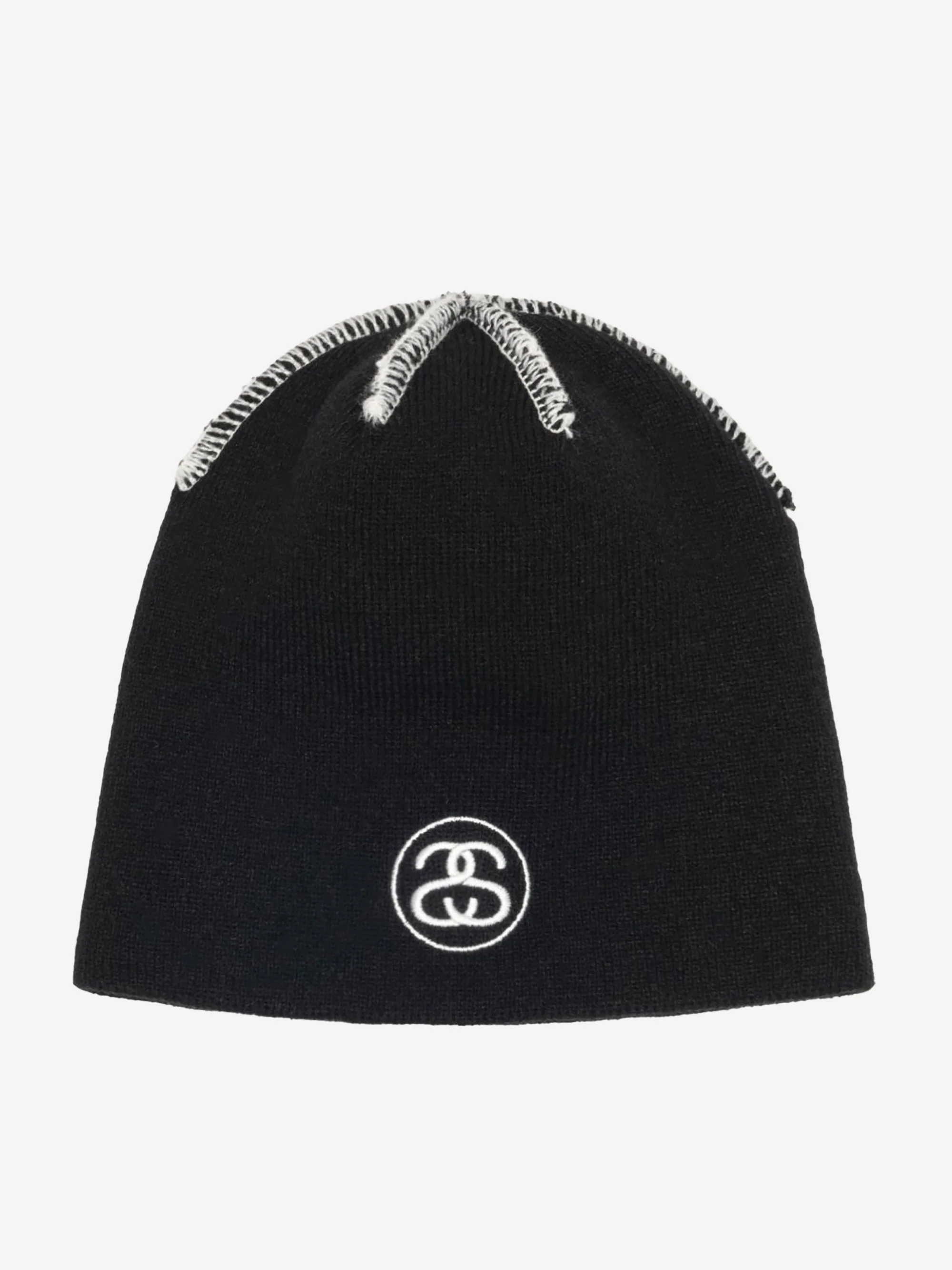 Stussy Skullcap Exposed Stitch - Black