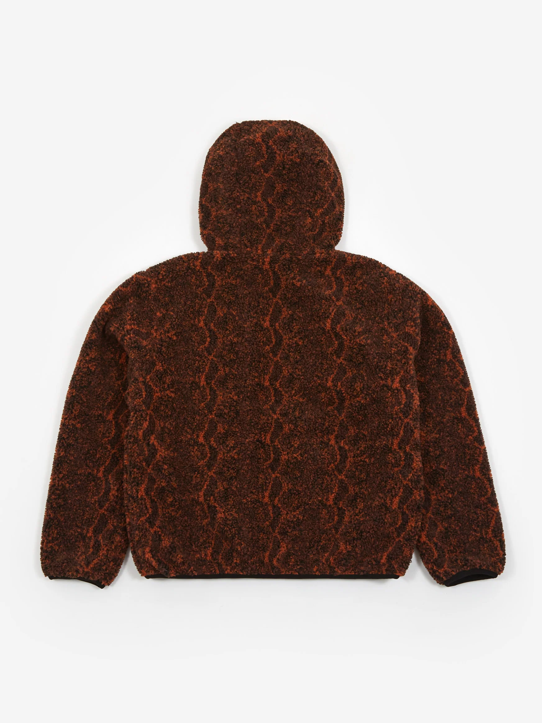 Stussy Snake Jacquard Sherpa Jacket - Brown - Image 10