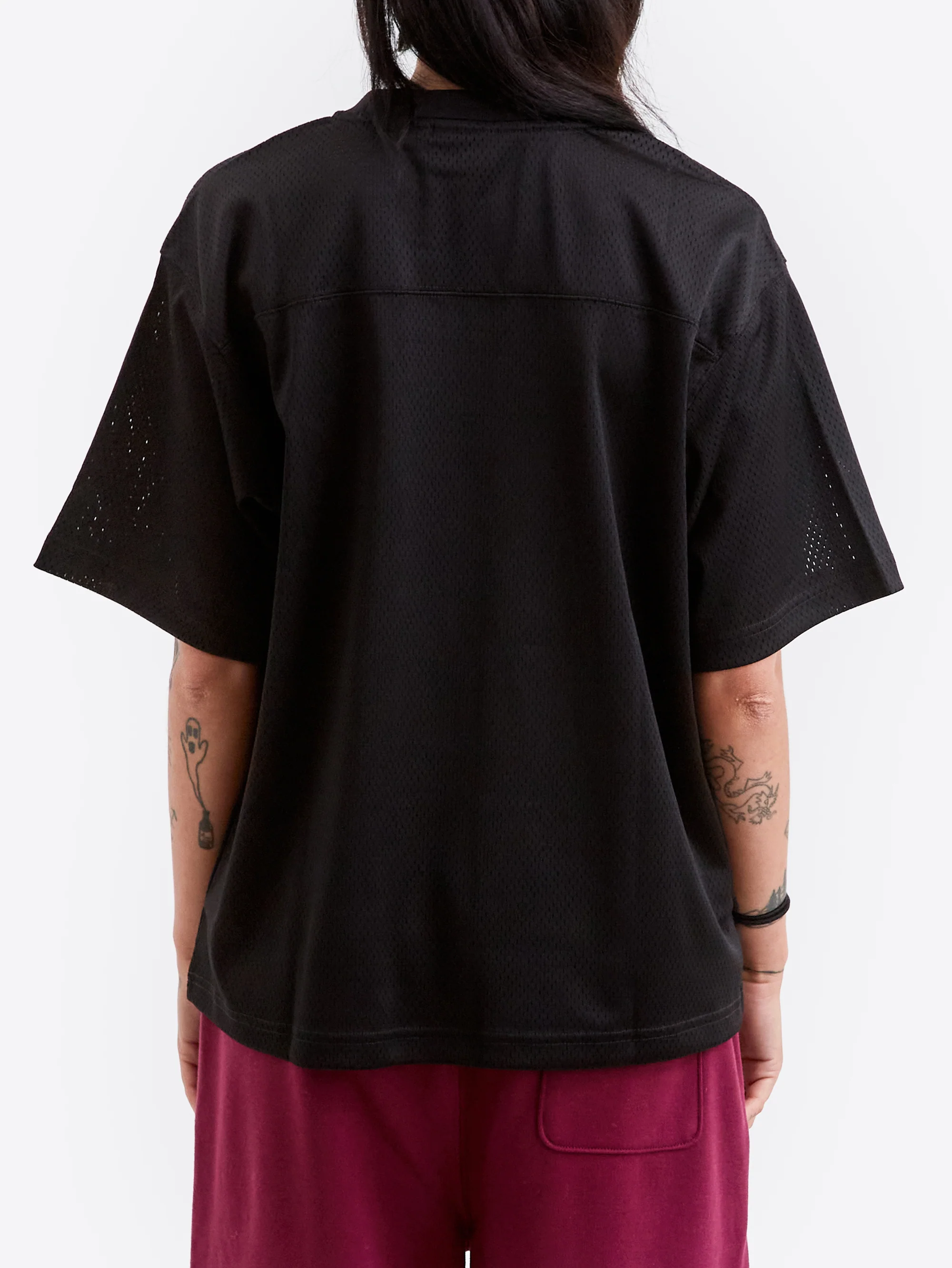 Stussy Sport Mesh Football Jersey - Black - Image 3