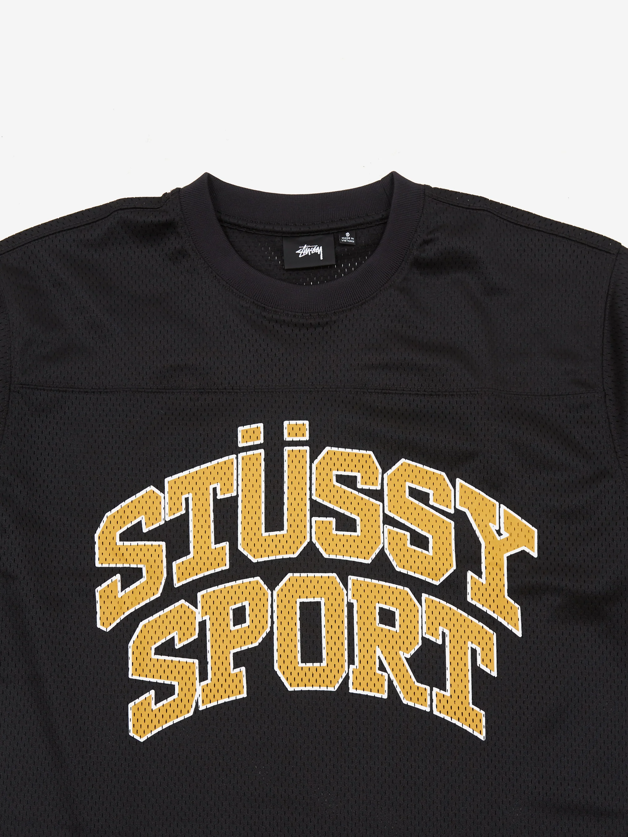 Stussy Sport Mesh Football Jersey - Black - Image 5