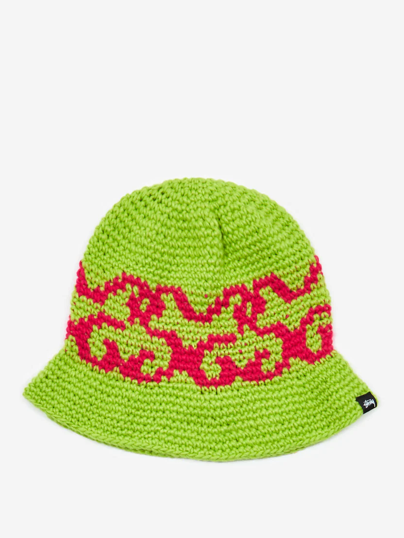 Stussy SS Knit Bucket Hat - Lime