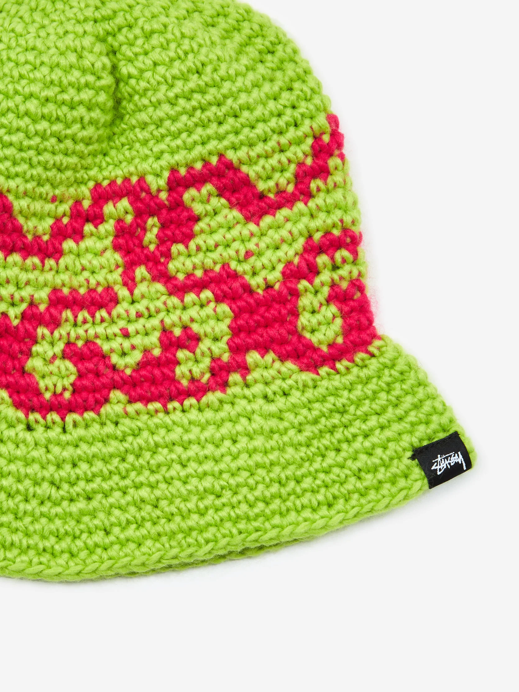 Stussy SS Knit Bucket Hat - Lime - Image 2