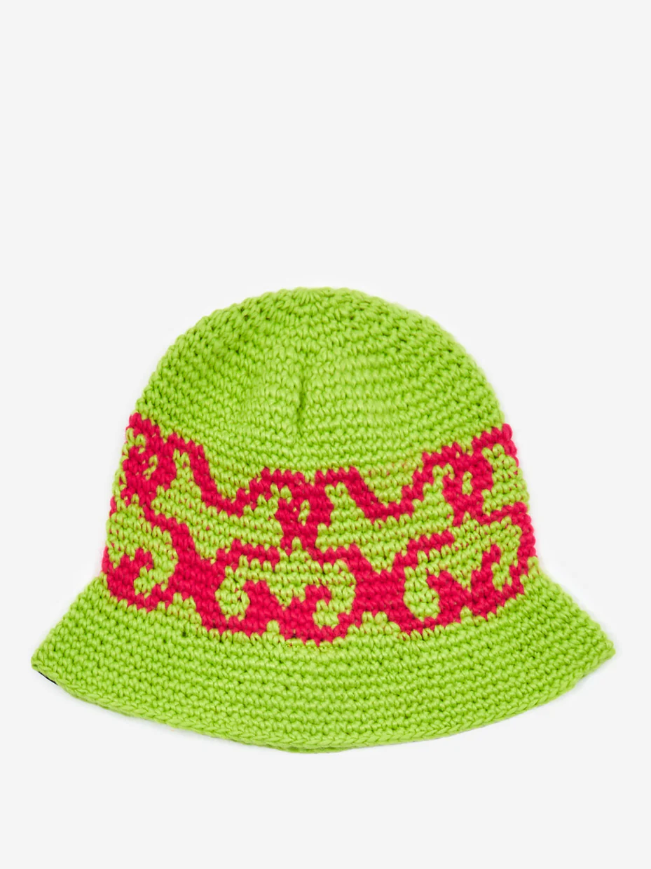 Stussy SS Knit Bucket Hat - Lime - Image 3