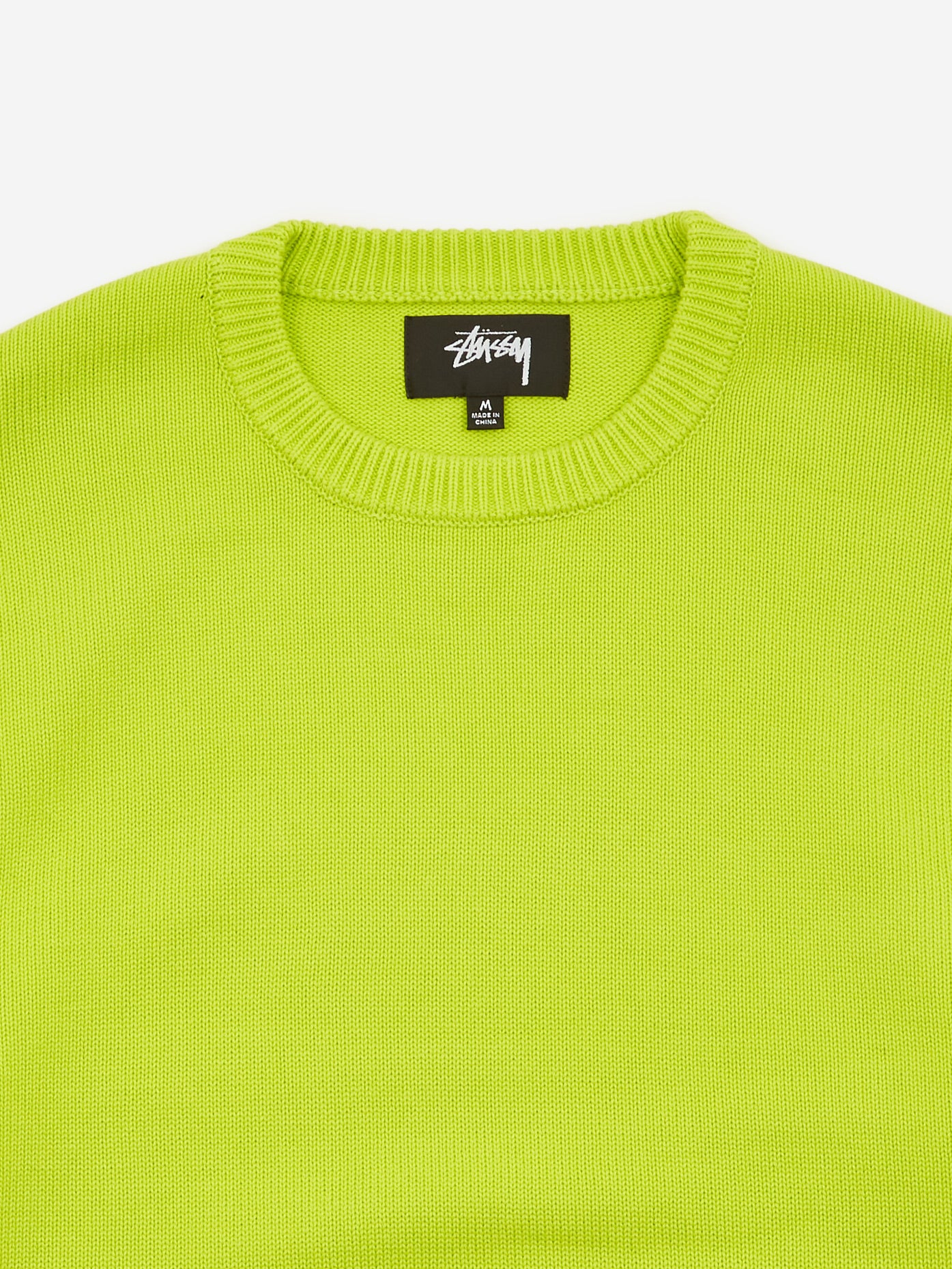 Stussy SS-Link Sweater - Lime - Image 2