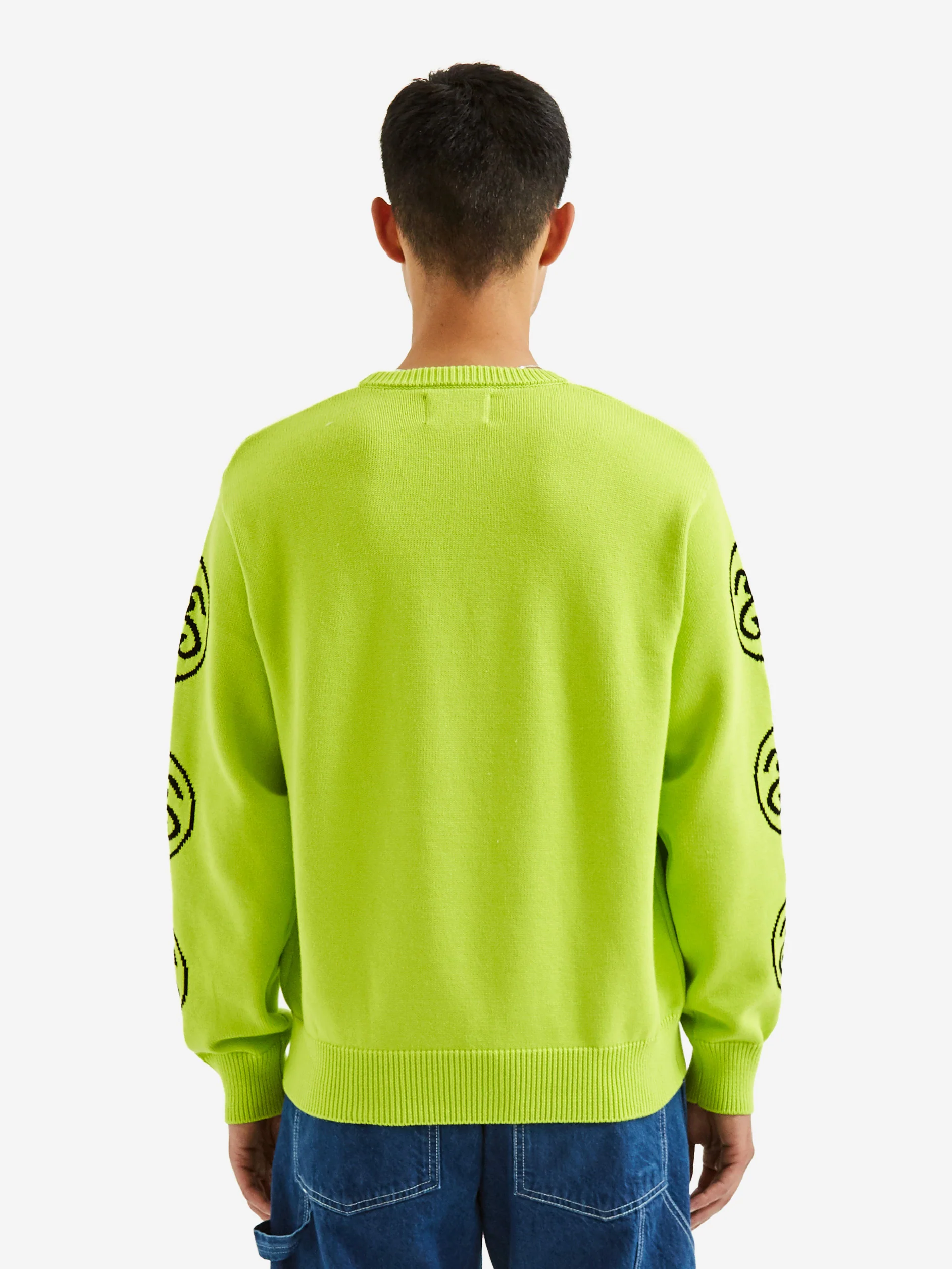 Stussy SS-Link Sweater - Lime - Image 7