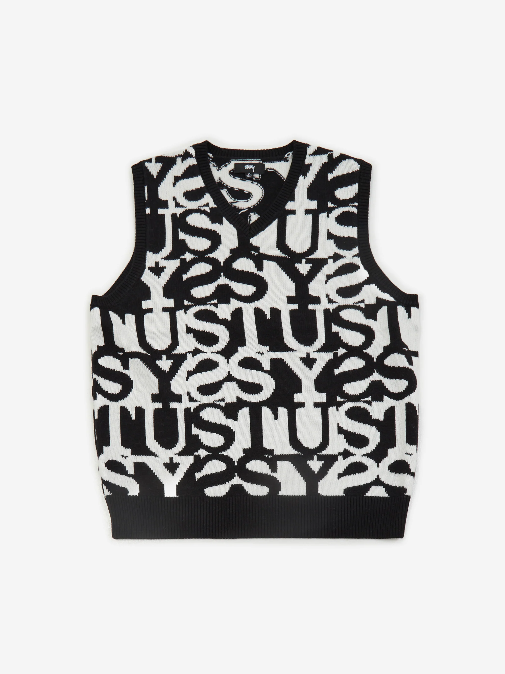 Stussy Stacked Sweater Vest - Ivory