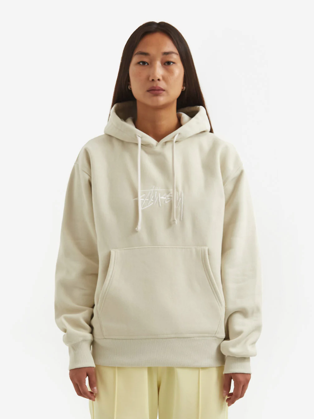 Stussy Stock Logo App. Hood - Putty