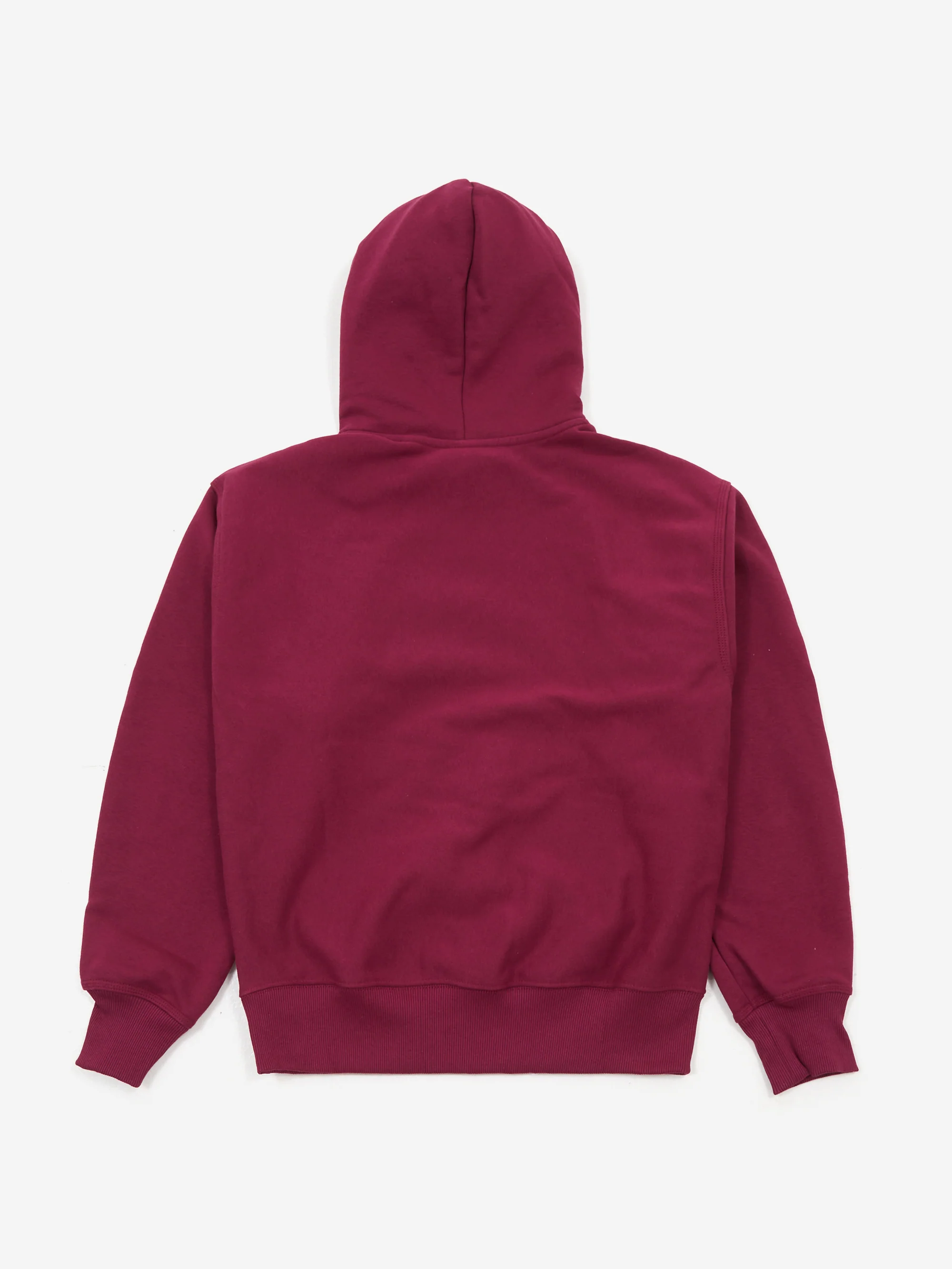 Stussy Stock Logo Hood - Burgundy - Image 6