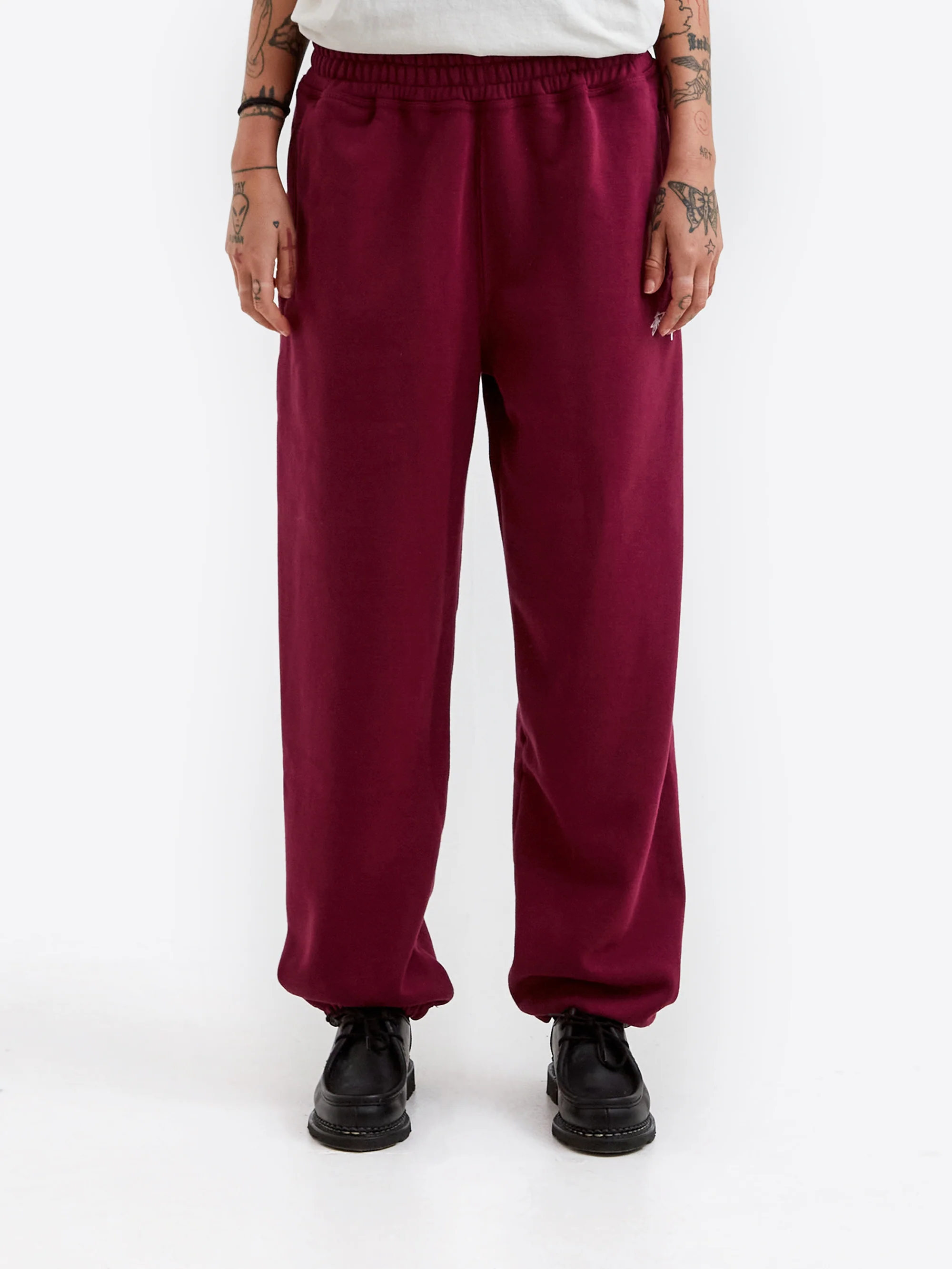 Stussy Stock Logo Pant - Burgundy