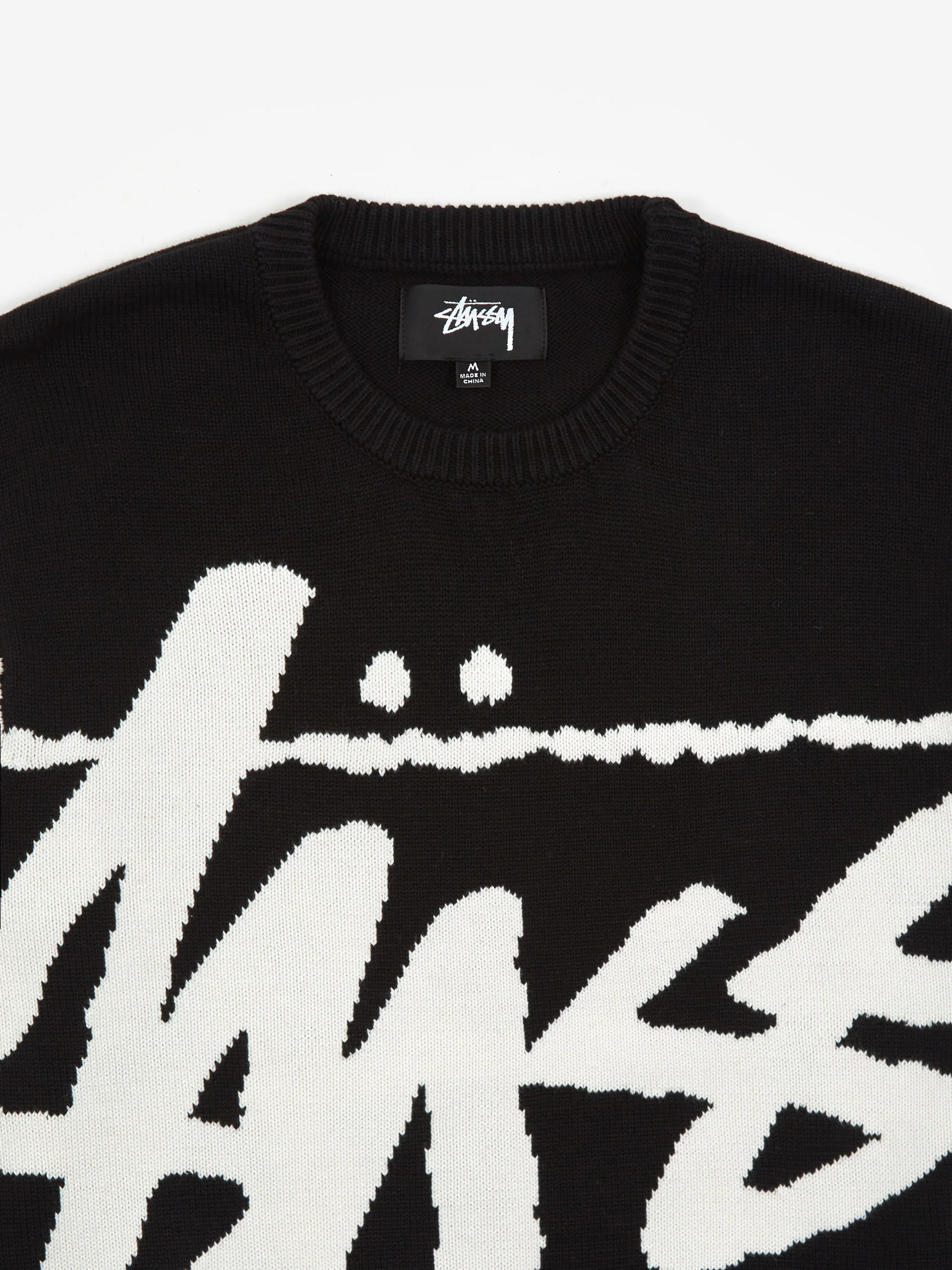 Stussy Stock Sweater - Black - Image 2