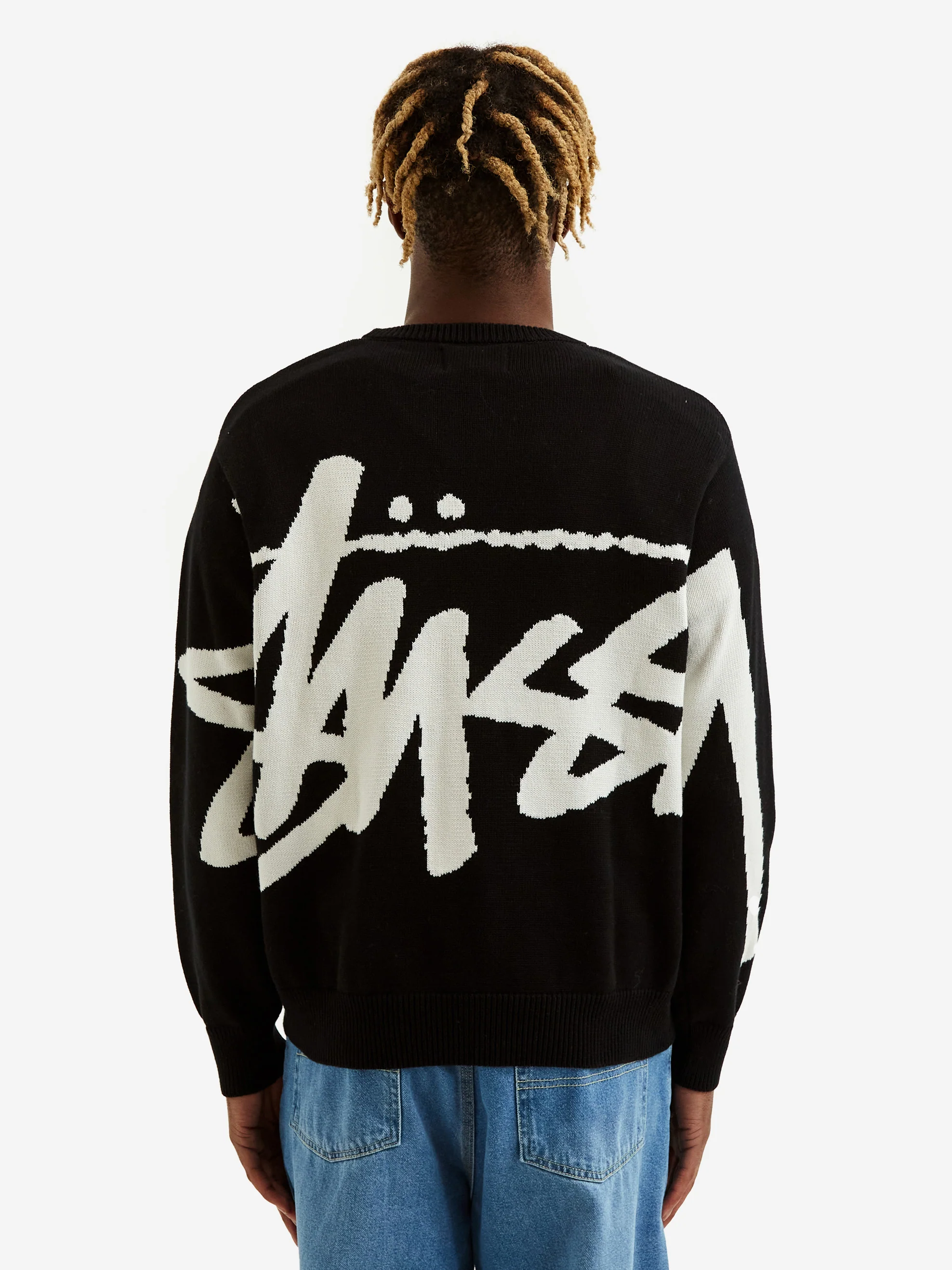 Stussy Stock Sweater - Black - Image 7