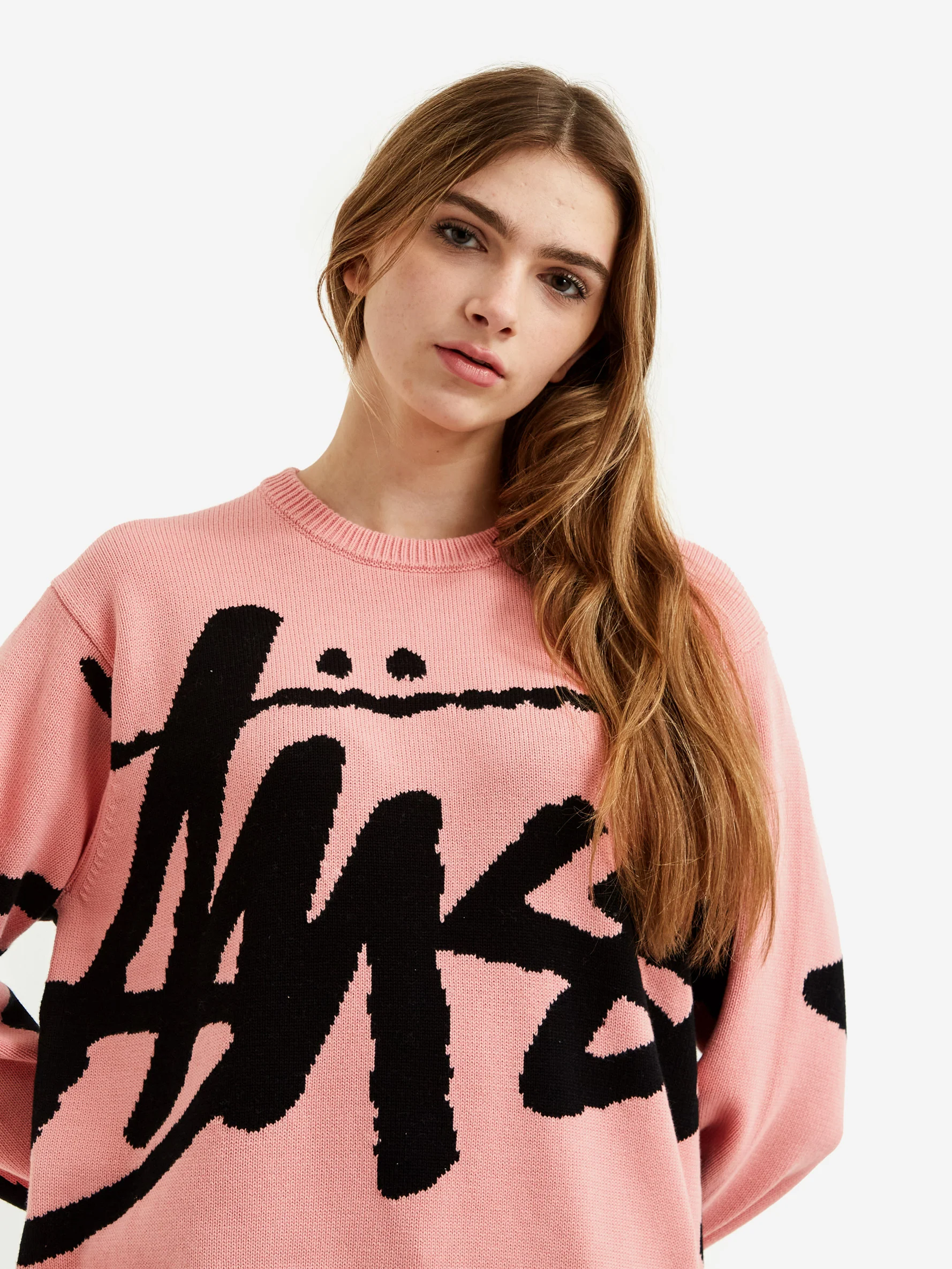 Stussy Stock Sweater - Pink - Image 3