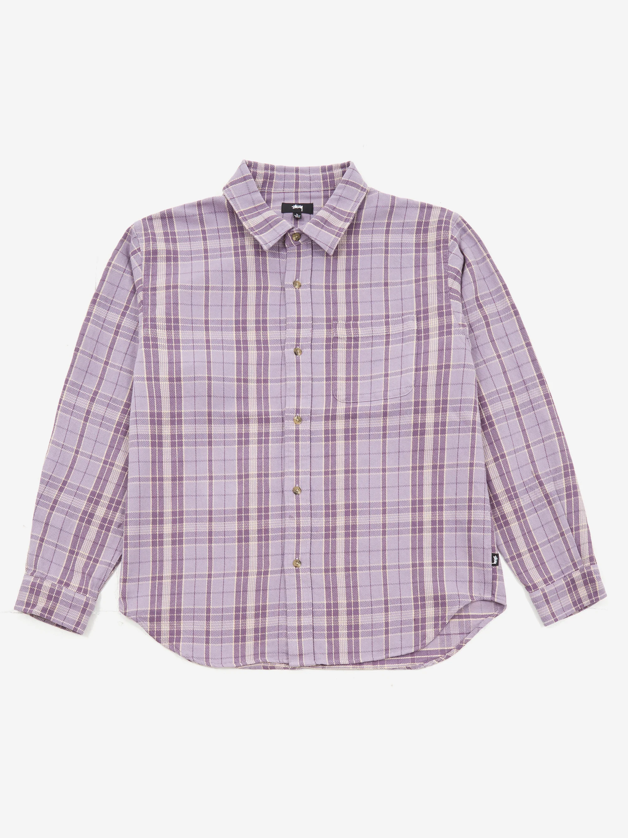 Stussy Stones Plaid Shirt - Lavender