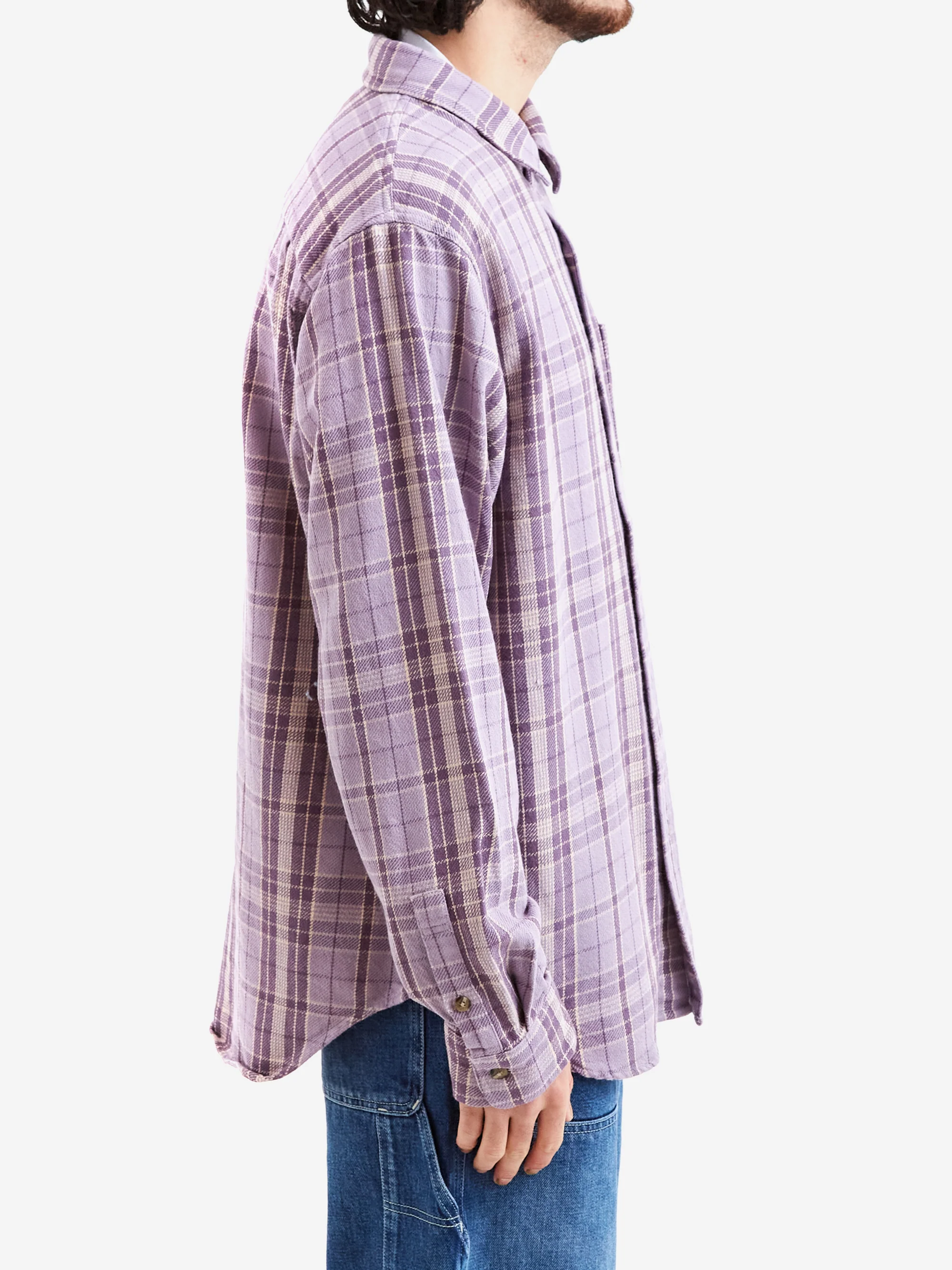 Stussy Stones Plaid Shirt - Lavender - Image 5