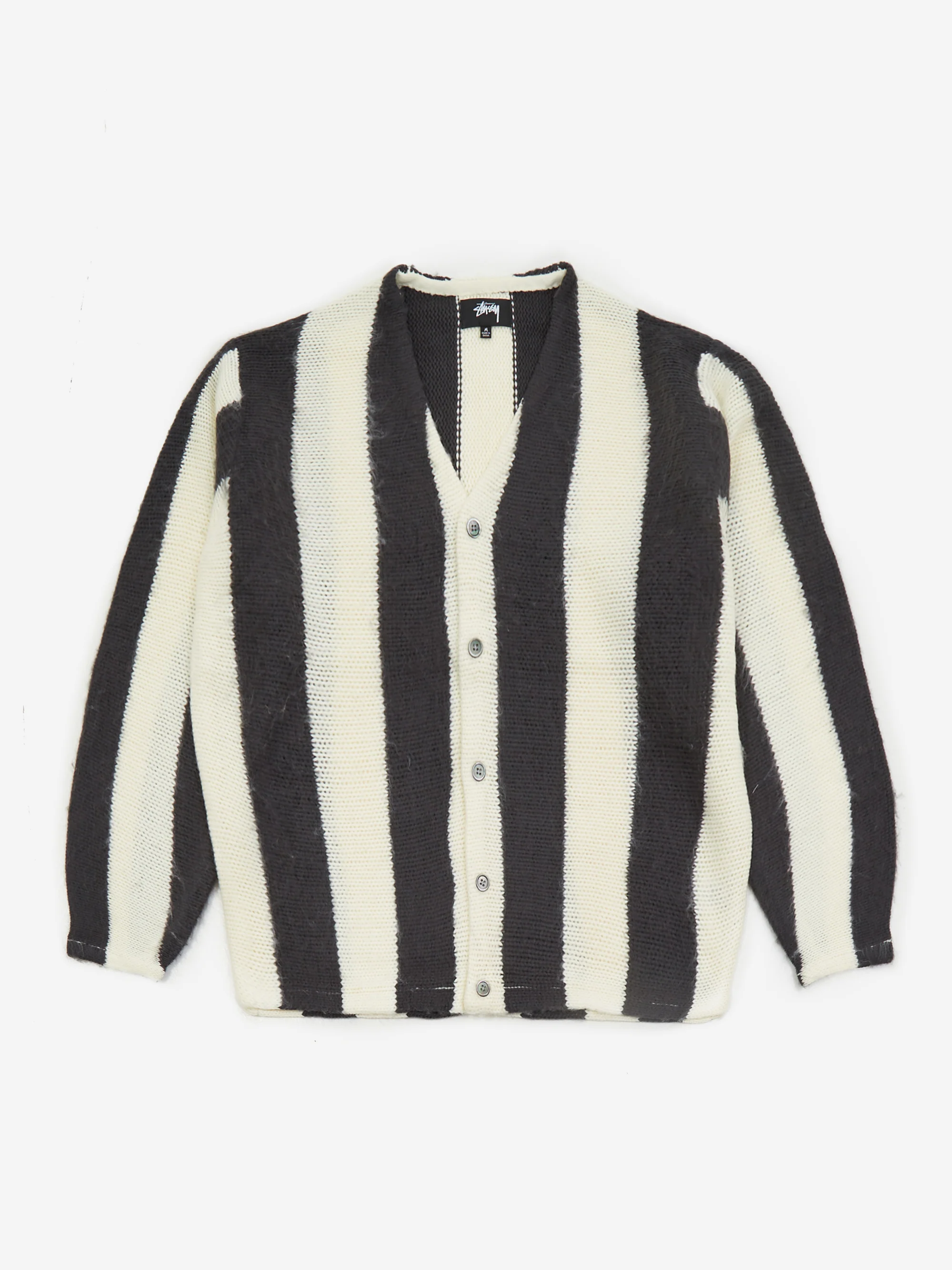 Stussy Stripe Brushed Cardigan W - Natural - Image 5