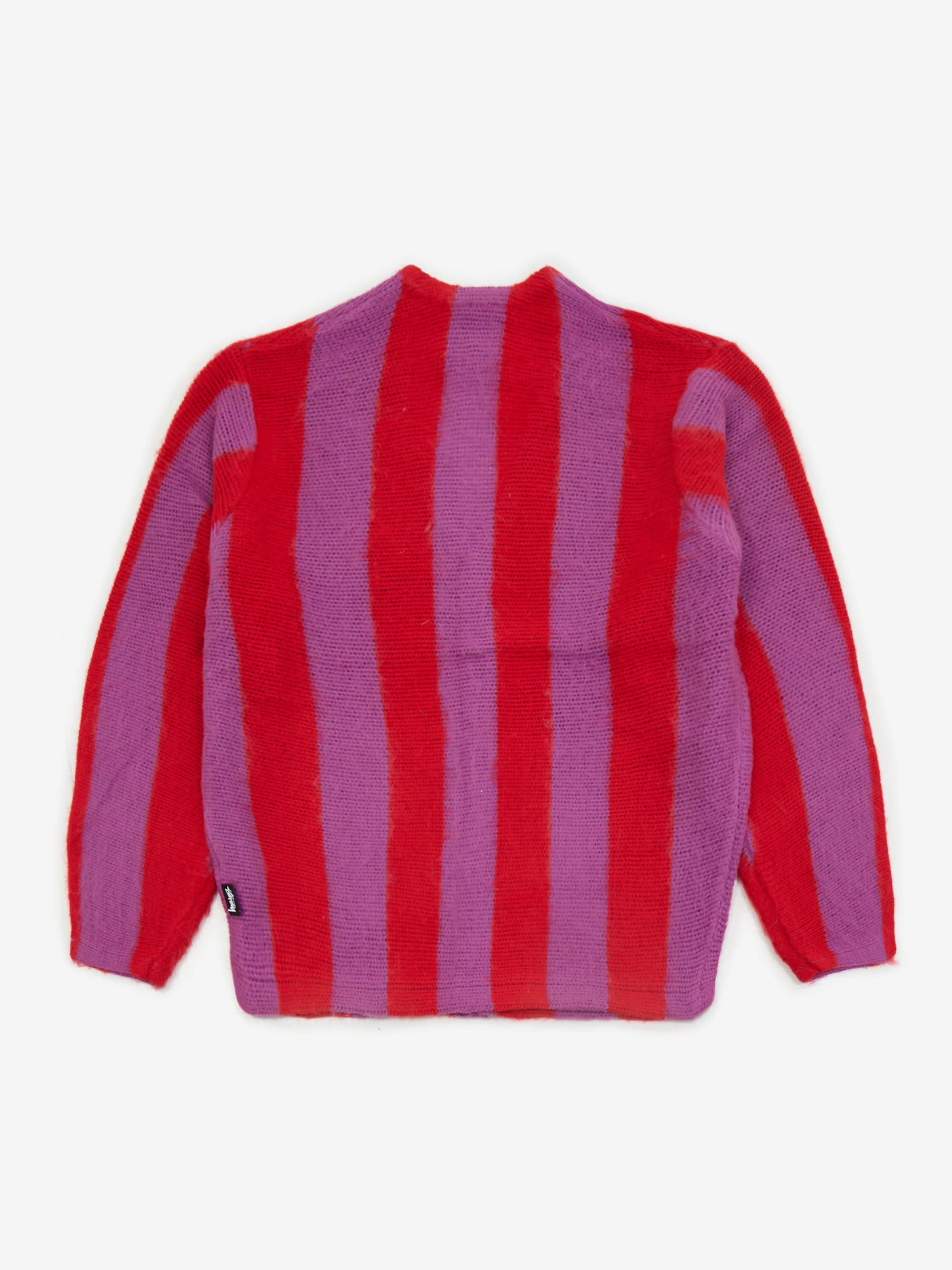 Stussy Stripe Brushed Cardigan W - Purple - Image 6