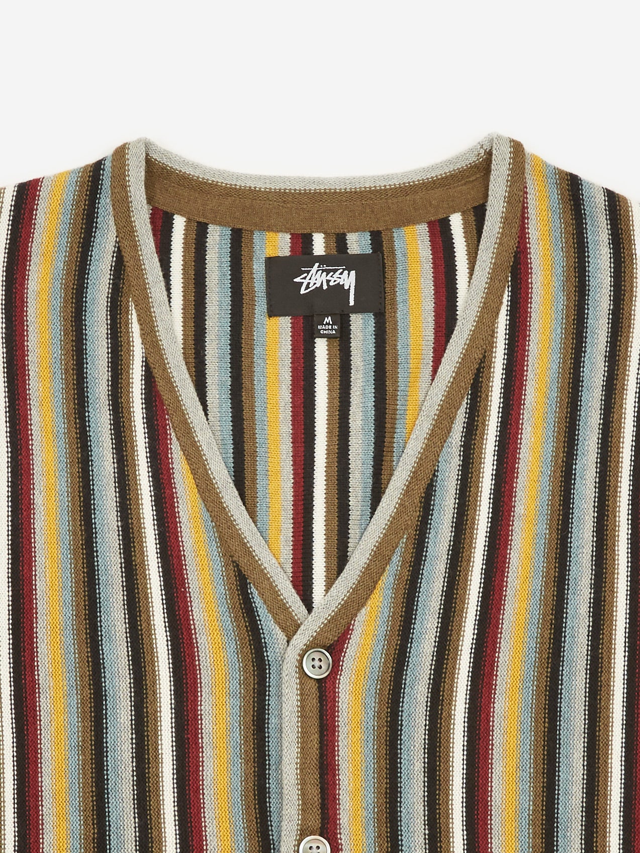 Stussy Stripe Pattern Cardigan - Multi - Image 2
