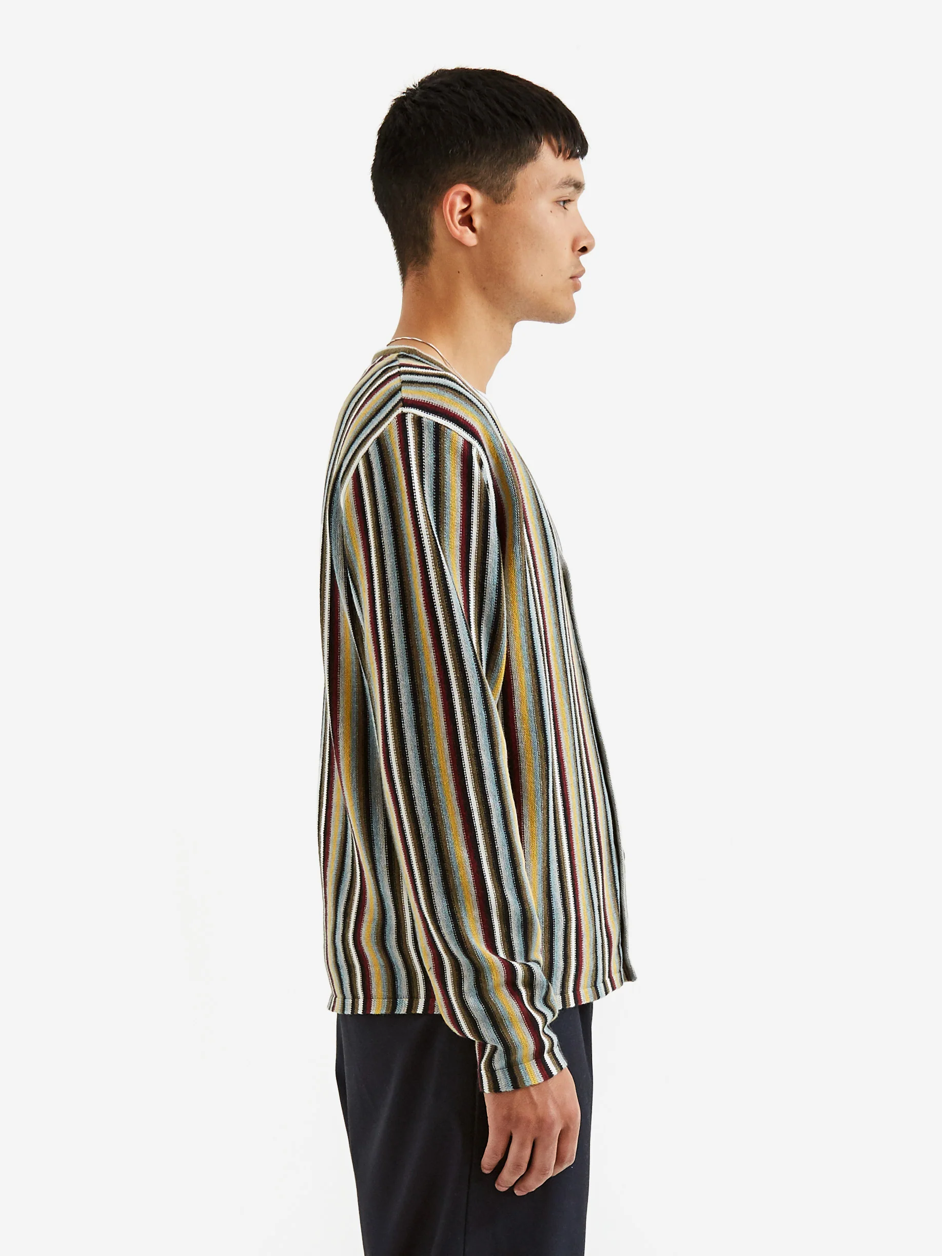 Stussy Stripe Pattern Cardigan - Multi - Image 6