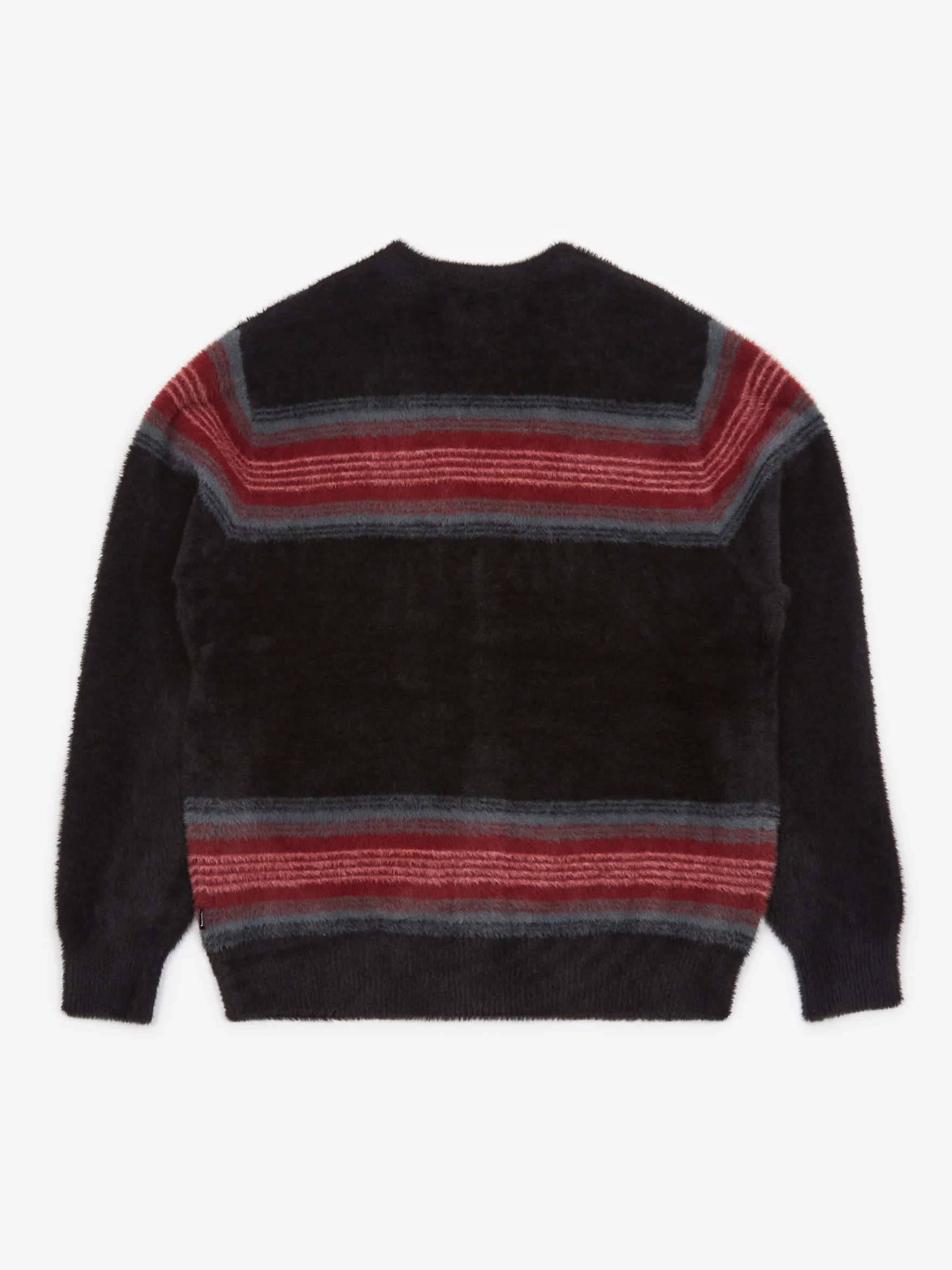 Stussy Stripe Shaggy Cardigan - Black - Image 5