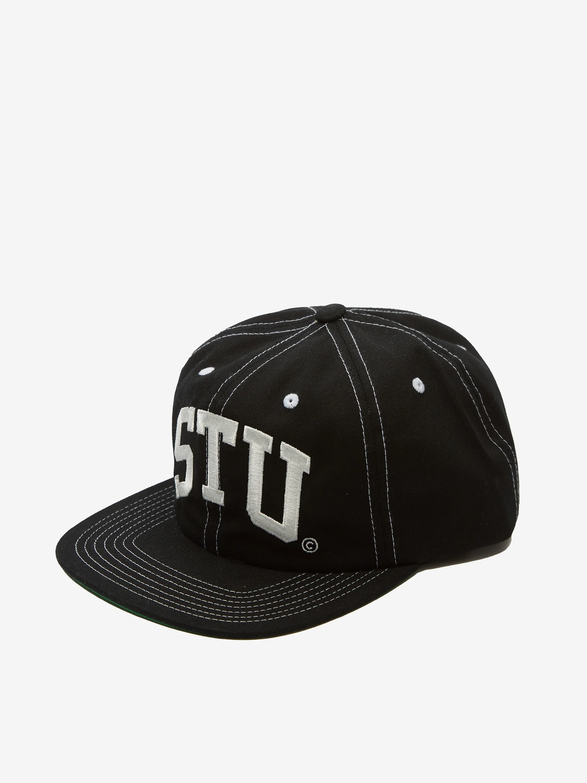 Stussy STU Arch Strapback Cap - Black