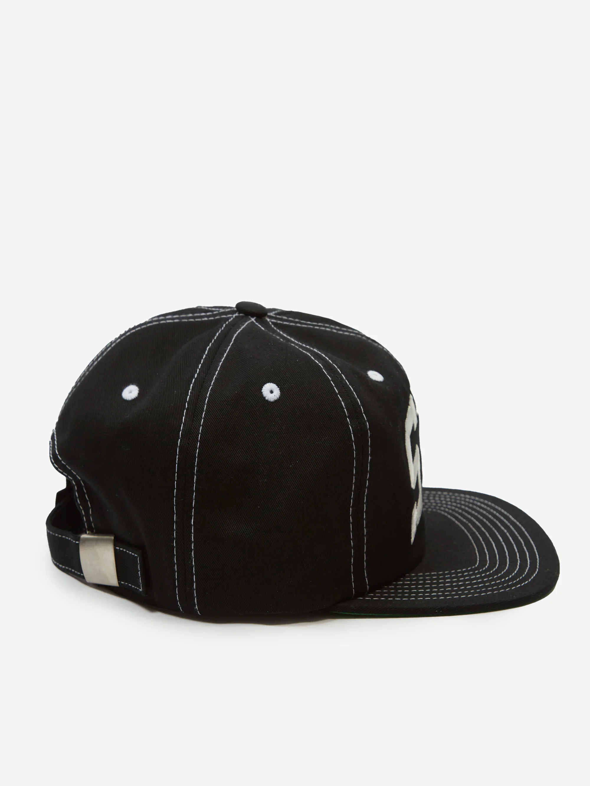 Stussy STU Arch Strapback Cap - Black - Image 3