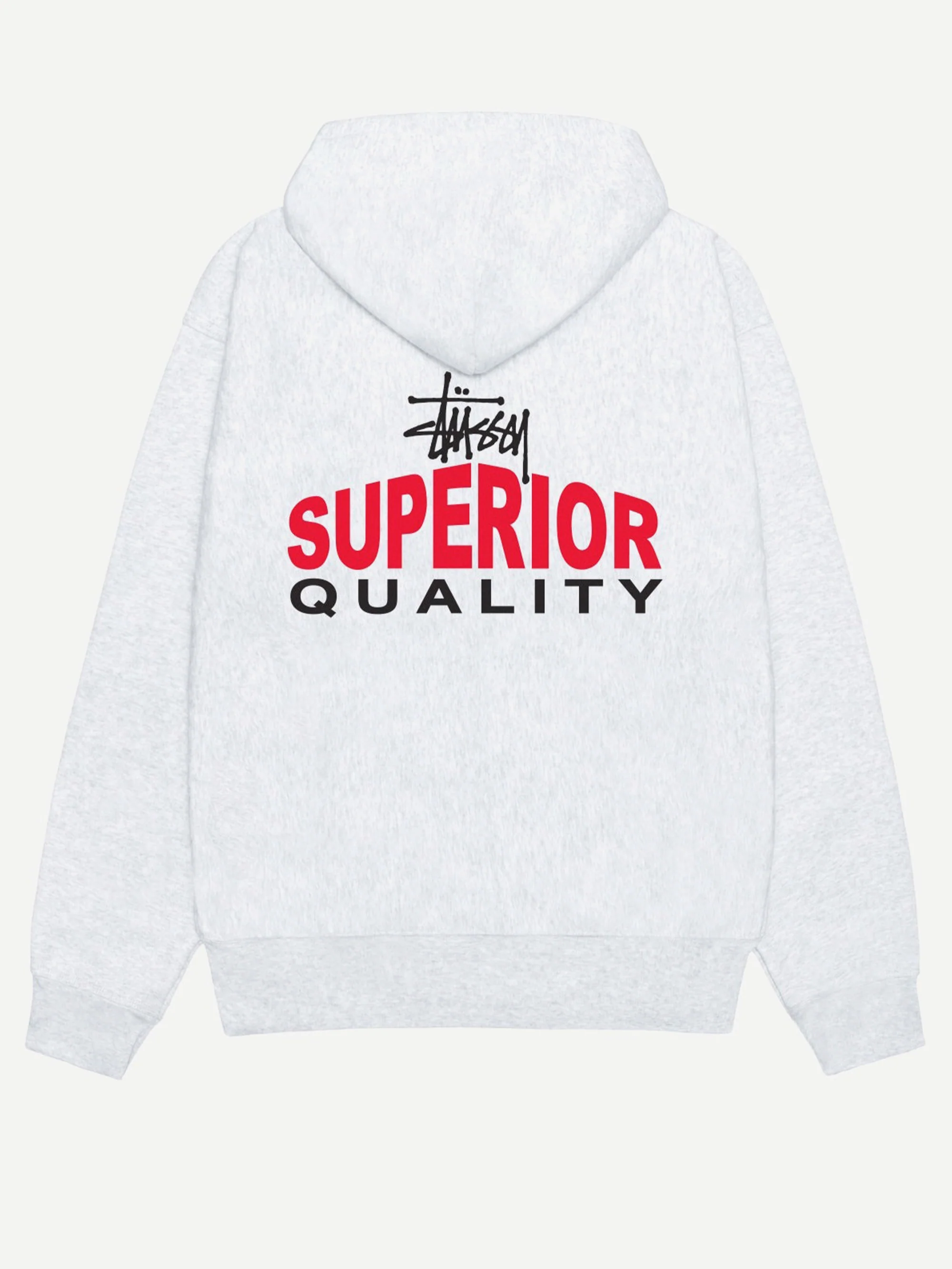 Stussy Superior Quality Zip Hood - Ash Heather - Image 4