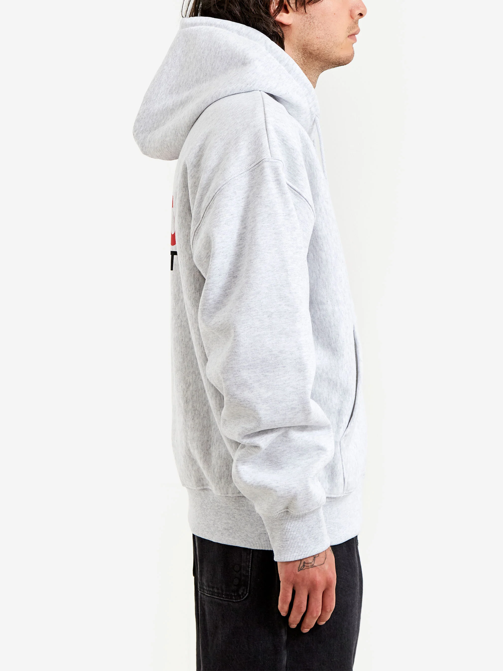 Stussy Superior Quality Zip Hood - Ash Heather - Image 5