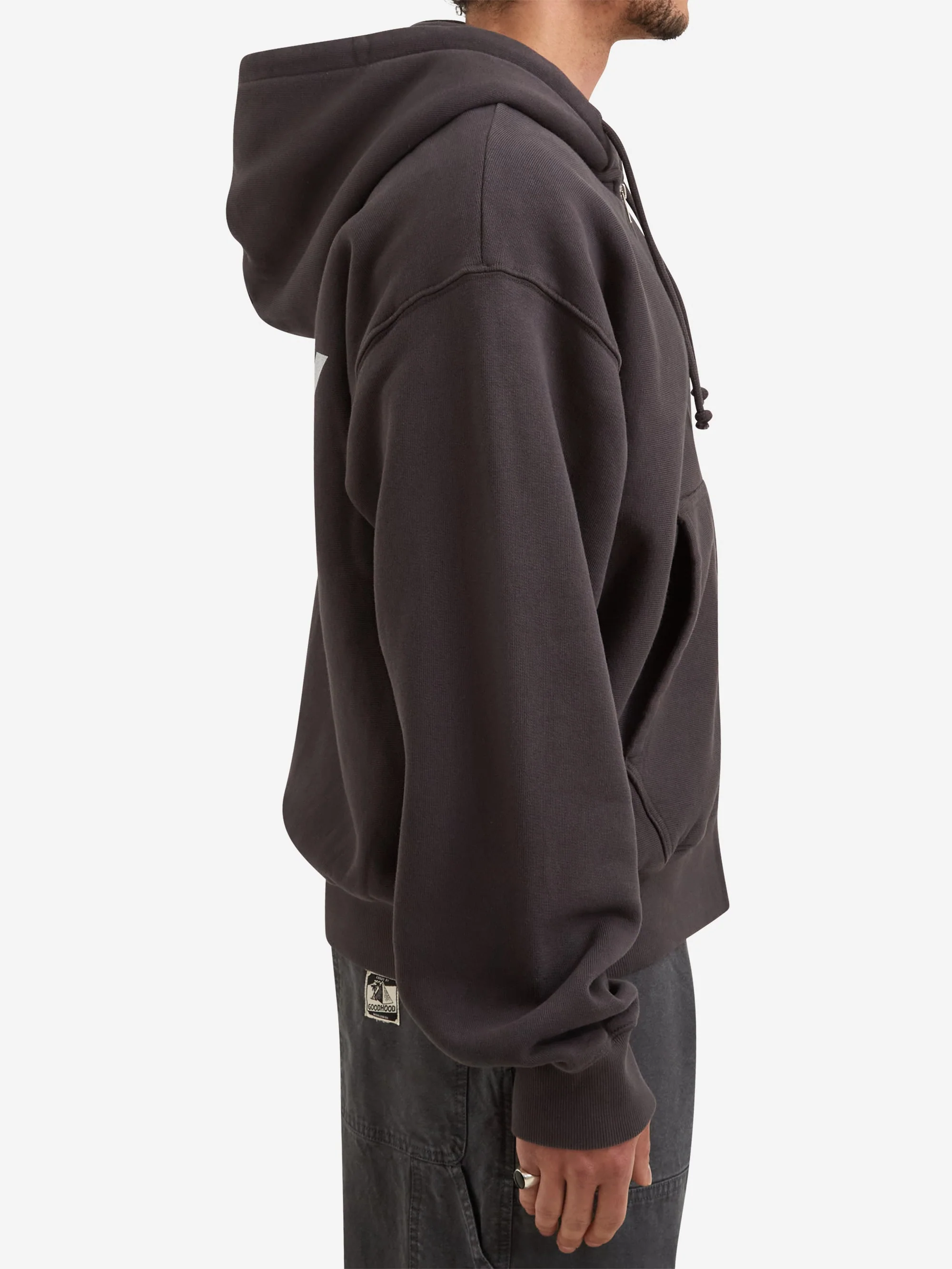 Stussy Surf Size Gar. Dyed Zip Hood - Faded Black - Image 5