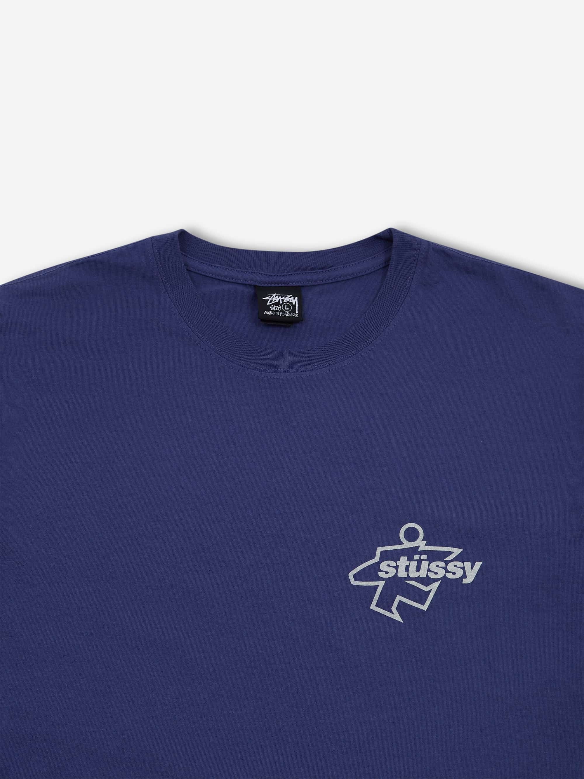 Stussy Surf Size Pig. Dyed Tee - Indigo - Image 2