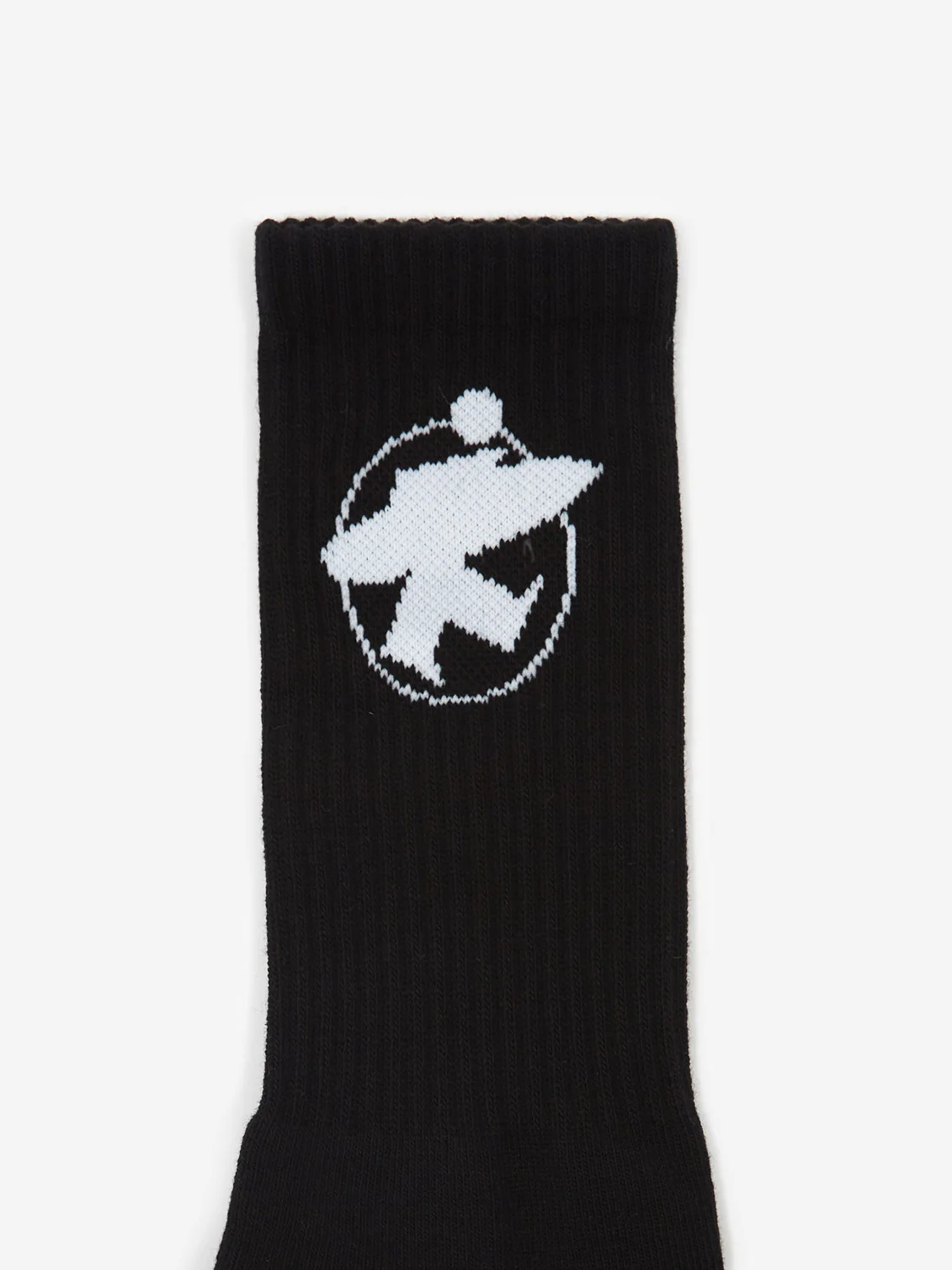 Stussy Surfman Crew Sock - Black/White - Image 2