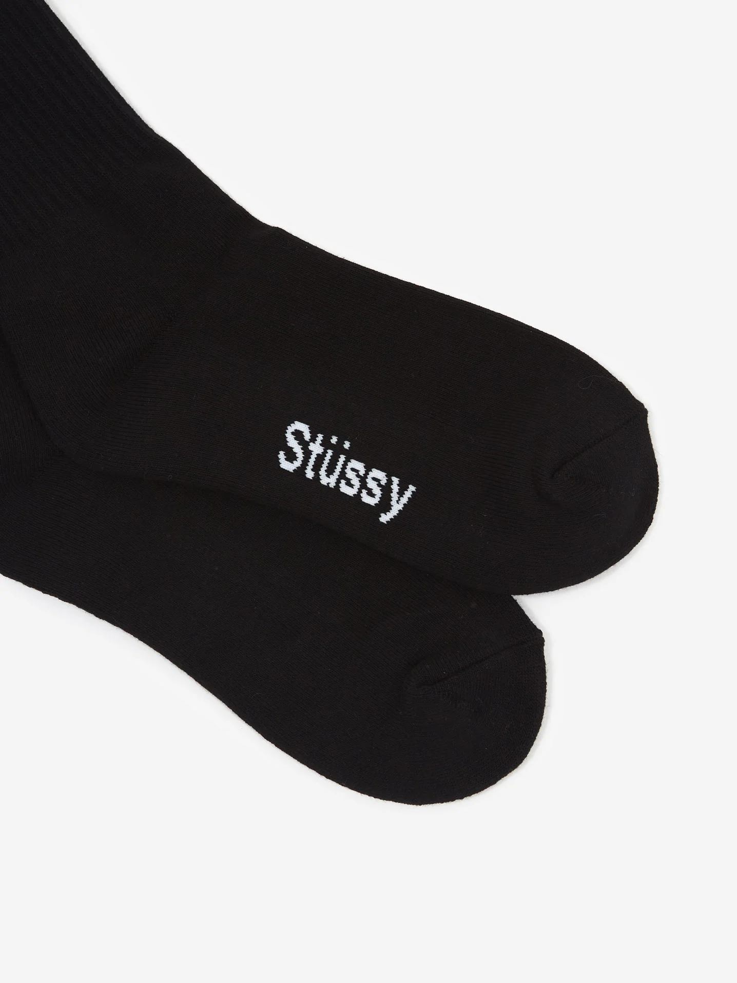Stussy Surfman Crew Sock - Black/White - Image 3