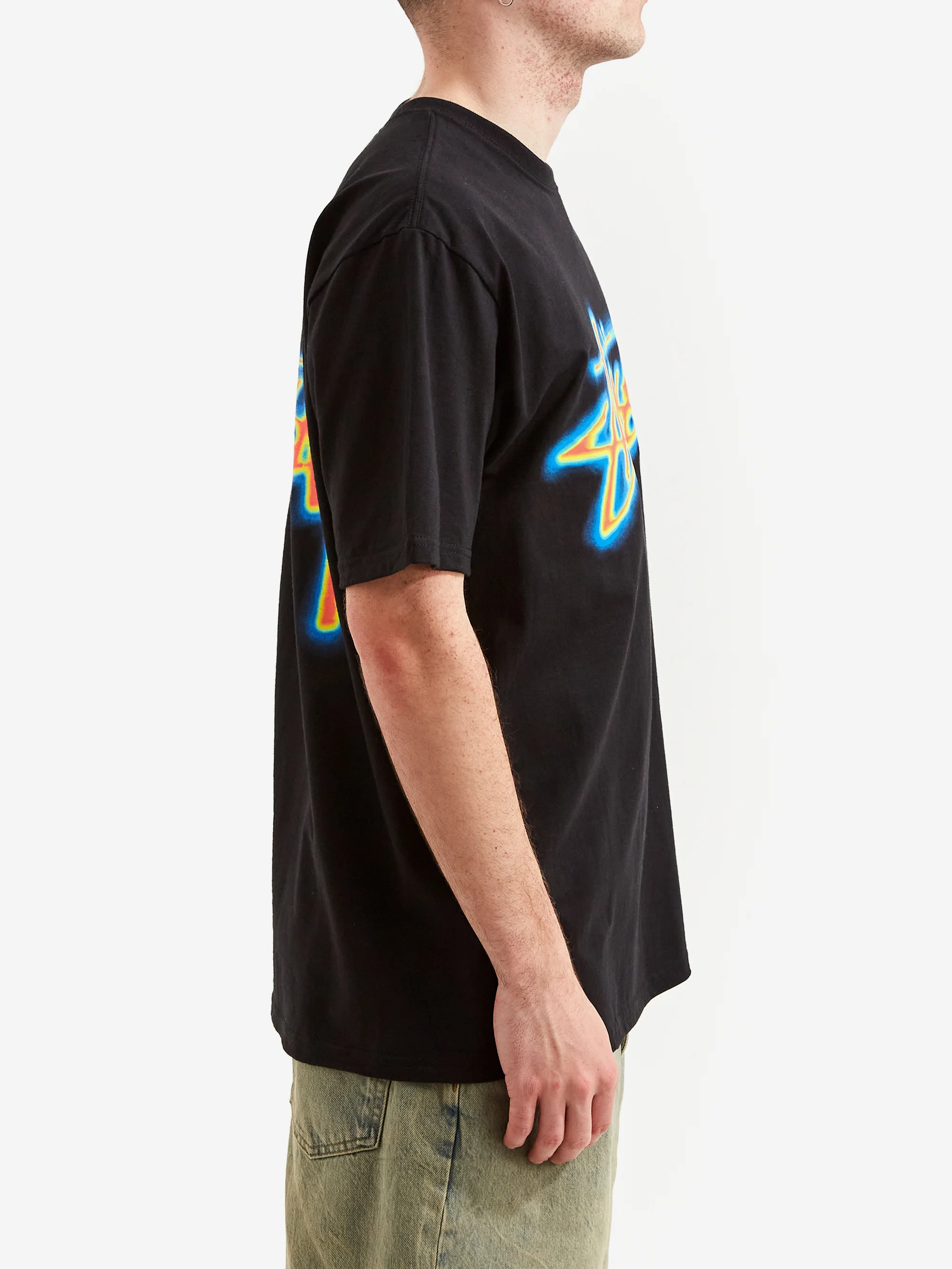 Stussy Thermal Stock T-Shirt - Black - Image 4