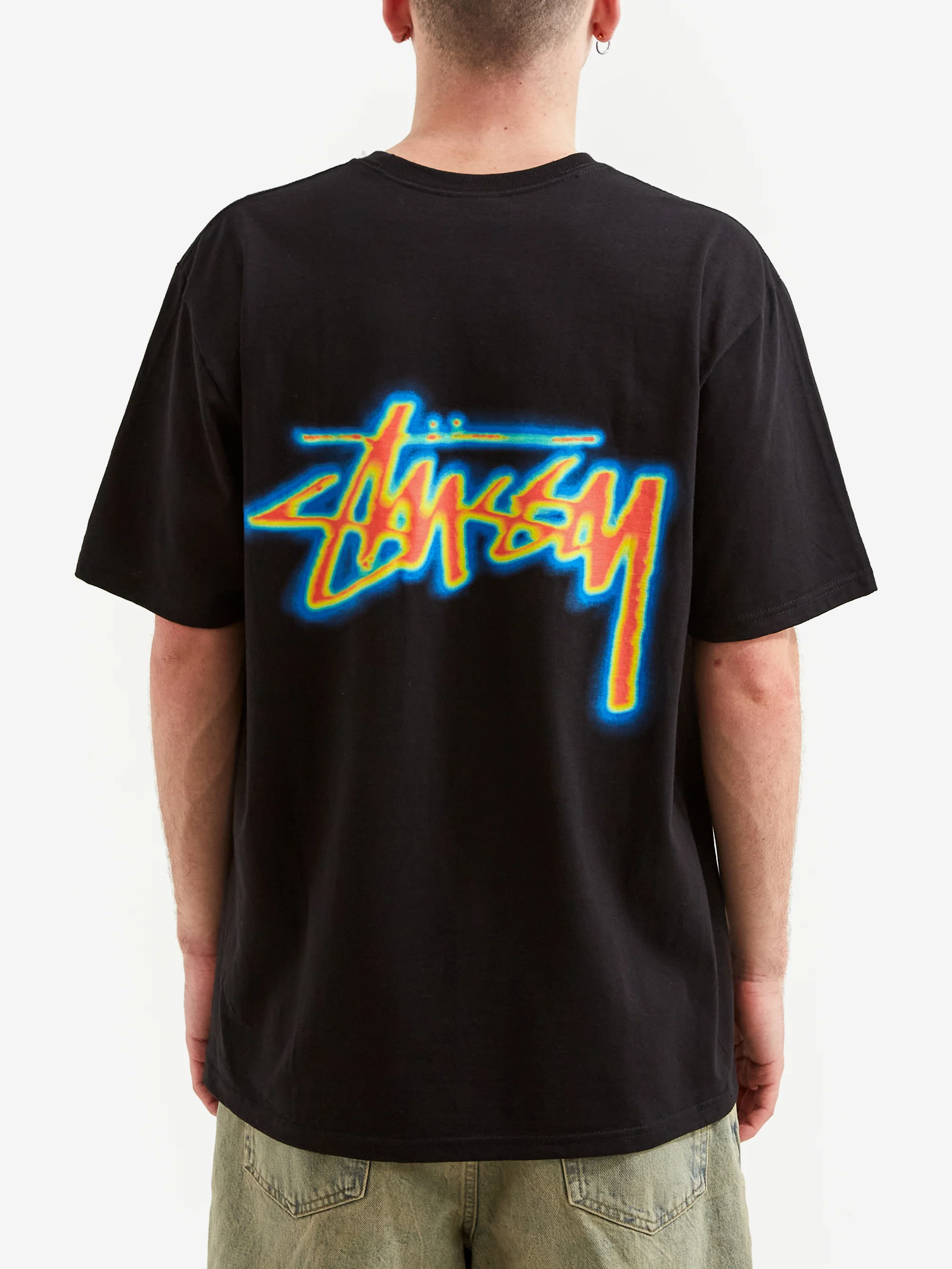 Stussy Thermal Stock T-Shirt - Black - Image 5